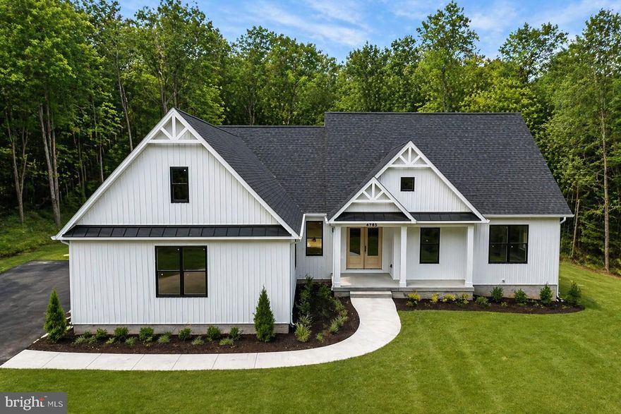 HOME TO BE BUILT. Discover the opportunity to build your dream home on this stunning nearly 5-acre lot with gorgeous views. This thoughtfully designed new construction home features 3 spacious bedrooms, 2.5 baths, home office and an open-concept floor plan for modern living with an oversized 2-car garage. Optional rear covered porch.