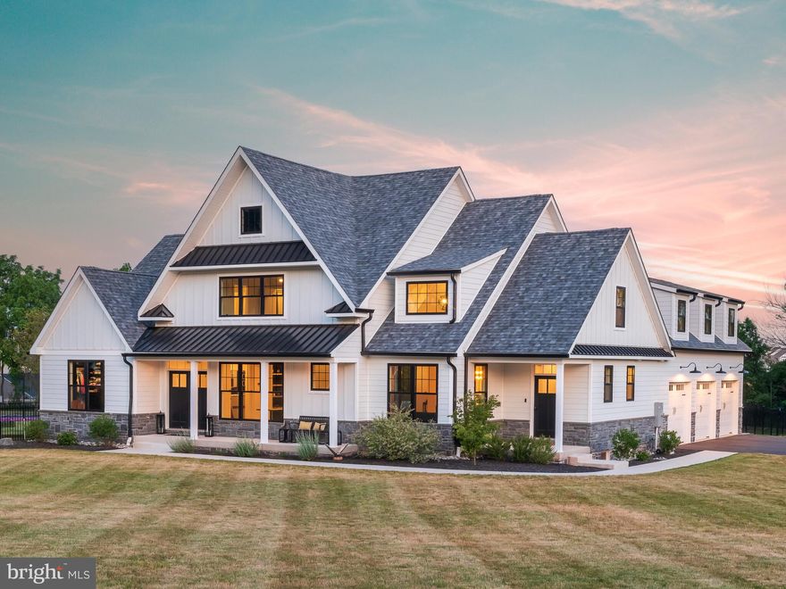 PLEASE DO NOT TRESSPASS ON PROPERY UNLESS YOU ARE WITH YOUR AGENT. Open houses Friday 6/23 and Saturday 6/24 from 12-2pm, and Sunday 6/25 from 1-3pm. Welcome to your immediate move-in ready farmhouse dream home! This stunning 2021 Pugliese Brothers build combines timeless elegance with modern farmhouse style, both inside and out. Nestled on a sprawling 2-acre lot, this home offers the perfect blend of luxury and comfort. Step inside to discover an open floor plan, a first-floor master suite, and a second level that features 3 bedrooms and 2 baths and a large flex room that can be used for a playroom, a theater, an office, etc,. As you explore the main level, you'll be captivated by the custom milled 6-inch-wide white oak flooring that beautifully complements the abundance of natural light streaming in through the oversized windows and doors. With 9-foot-tall ceilings and an open concept floor plan, this home is an entertainer's paradise. The generous family room, complete with a focal brick gas fireplace flanked on both sides with custom built-in cabinetry with under cabinet custom lighting, seamlessly flows into the farmhouse-style kitchen. Here, you'll find quartz countertops, stainless steel Kitchen aid appliances, a gas cooktop, shaker-style custom 42-inch-tall cabinets, and a large center island with a stunning light fixture and enough space to accommodate seating for six, making it ideal for gathering with family and friends. There is also space in the kitchen area to accommodate a large table and chairs. The kitchen also boasts a walk-in pantry with built in shelving. Conveniently tucked away on the main level, the first-floor owner's suite offers a walk-in closet with built ins and an ensuite bath. Indulge in the luxurious freestanding soaking tub, Carrara Marble shower with bench, niche, handheld and rain shower head, and double bowl vanity. On the second level, three spacious bedrooms await, along with a jack and jill style full bath, another private full bath. Additionally, a massive bonus room over the garage provides endless possibilities as a fifth bedroom, home office, or exercise room. The basement is the full footprint of the structure and offers great potential, with an egress window already in place for future finishing options. With over $370k in upgrades, this home has been meticulously enhanced and maintained. Let’s not forget the remarkable outdoor amenities. Right off the Family room is a breathtaking white oak timber frame covered porch, with built in Electric heaters in the ceiling which provides comfort during cooler months.  The covered porch features a stunning chandelier along with additional exterior ambient lighting. The professionally treated yard with the “Turf Care Program”, valued at $6k, ensures a lush and vibrant landscape. A fence, installed in March 2023 for $28k, offers privacy and security. And speaking of pools, this home boasts a remarkable $175k heated smart system pool/spa, with a 40,000-gallon capacity and a remaining one-year warranty through Blue Tree. The pool features custom lighting, upgraded plaster with a 20-year warranty, and the entire system can be controlled through the iAQuaLink pool smart app.For added convenience, the home features several Wi-Fi and app-enabled items. Monitor your Generac generator remotely using the Mobile Link app, which performs weekly auto tests for peace of mind. Control your garage doors with ease using the MyQ app. The exterior showcases James Hardie Cement Siding, authentic stone veneer, oversized 5" black gutters and downspouts, and striking black framed Anderson windows. The over-sized 3-car garage offers enough room for cars,  bicycles, pool toys, etc.. This meticulously maintained farmhouse dream home is ready for you to move in and make it your own. Don't miss this opportunity to embrace the perfect combination of timeless charm and modern amenities. Schedule your showing today!