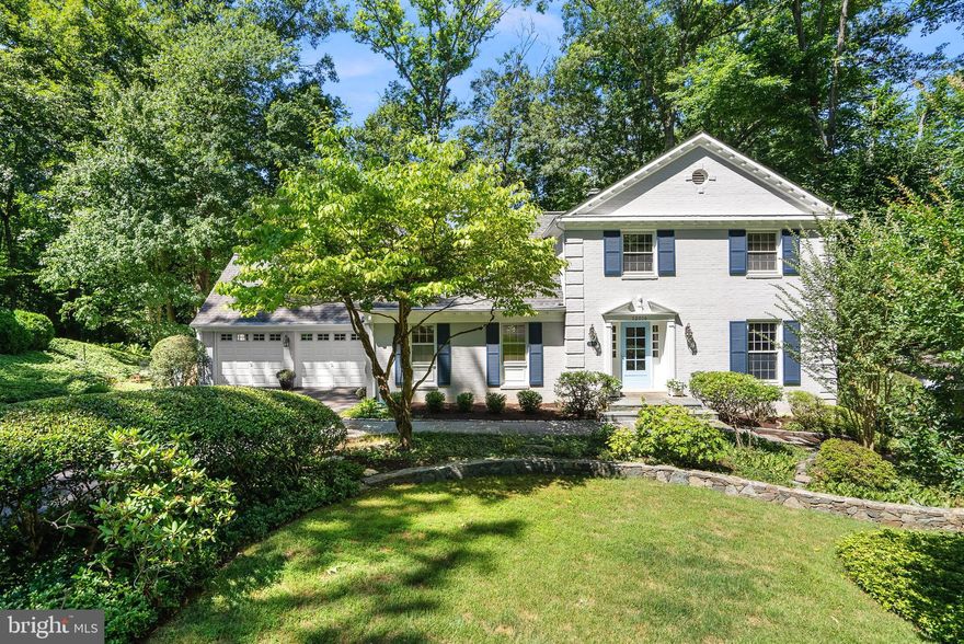 The three magic words of real estate are location, location location and this beautiful brick beauty has that and so much more.  This forever home is filled with brightness and cheer not to mention some delights and surprises to treat the most discerning buyer. Situated on a gorgeous, premium, large, cul-de-sac lot you simply cannot find a more magnificent setting with lots of room to roam and a backdrop of mature trees out most every window and door. It is rare to find a walkout, finished basement in the community and this home delivers not only full size windows on the side and the rear but also a fabulous sliding glass door that leads to a natural fieldstone patio.  A dramatic great room addition has soaring ceilings, walls of windows and a sundrenched west facing exposure to take full advantage of  magnificent leafy views of nature and sun sparkling through the leaves.  The breakfast room has been expanded and features a walk-in bay window and is the perfect spot to drink your morning coffee!  The stunning entrance features gorgeous and beautifully curated exterior lights, a stunning wood front door and a single French storm door. In the mornings you can swing open the wood door and allow the light to stream in and watch the sunrise. Off to the left of the foyer is a convenient home office with fabulous built in bookcases, a brick accent wall and views of the front yard.  Beyond the home office is a fabulous club room with a stone, wood burning fireplace, a handsome mantle with shiplap paneling above. The kitchen is vast and features double wall ovens, a cooktop with a hood above vented to the outside and loads of cabinets. Granite counters, roll out shelves and lovely sightlines embrace a breakfast bar and a large breakfast room. The banquet size dining room is perfect for large scale entertaining and also features a walk-in bay window. The large elegant living room has windows on both the front and side, each with plantation shutters for privacy in the evenings.  The bedrooms are all a lovely size and scale with large closets... many with custom built-ins... and the owner's retreat has a wonderful remodeled bathroom with separate vanities, mirrored closet doors, in addition to two additional closets and perfect for changing your wardrobe seasonally. Other amenities include; an exercise room, hobby shop, storage rooms, lots of recessed lights, an oversize two car garage, fantastic mudroom/laundry room on the main level with a laundry/mudroom sink tucked away behind a closet door. There are too many amenities to list them all, so come and see for yourself as this wonderful home is not to be missed!  A short stroll to Gregerscroft Park, lots of walking trails and a path leads from Weatherwood to Wayside Elementary School. Lots of local conveniences and a short drive to Potomac Village, restaurants, Montgomery Mall and easy access to major commuting arteries. Summer membership to the pool and tennis club at Country Glen are now available so don’t delay and sign up today!