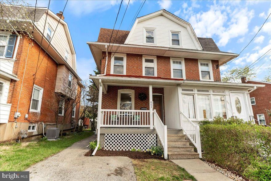 Welcome Home to 803 Ardmore Ave!  Nestled in the heart of Ardmore, this beautifully updated and meticulously maintained 4-bedroom, 1.5-bathroom home is a true gem. Perfectly situated near all the vibrant amenities this charming town has to offer, this home seamlessly blends classic character with modern updates.

From the moment you arrive, the inviting front porch sets the stage for relaxation—whether you're enjoying your morning coffee, unwinding with a glass of wine after work, or welcoming guests with warmth and charm.

Step inside to a light-filled living room, where luxury vinyl plank flooring enhances the spacious and inviting atmosphere—perfect for entertaining or cozy family nights. The seamless flow leads into the formal dining room, complete with stylish lighting and ample space for gatherings.

At the heart of the home is the bright and spacious kitchen, thoughtfully updated with beadboard accents and designed for both function and style. Featuring new white cabinetry, elegant quartz countertops, and a central island with seating, this space is ideal for both everyday meals and special occasions. A rear door leads to the mudroom, a tucked-away powder room, and direct access to the private, fenced-in backyard—perfect for pets, outdoor dining, and summer gatherings.

Upstairs, a cheerful hallway with fresh carpeting leads to 3 bedrooms. The primary bedroom offers a generous built-in closet and abundant natural light, while the full bathroom boasts a tub/shower combination, vanity with storage, LED lighting, and luxury vinyl plank flooring. The third floor provides even more versatility, featuring a spacious fourth bedroom (which could also serve as a luxurious primary suite) and a separate office space.

The basement offers ample storage, a dedicated laundry area, and a workshop, with convenient outdoor access—ideal for stashing bikes, furniture, and seasonal gear.

Notable Updates & Features:
✅ Freshly painted inside and out (2025)
✅ New roof (2023)
✅ Complete electrical upgrade: Knob & tube removed, all-new wiring & 200-amp service (2019)
✅ Mini-split units installed (2023) for quiet, zoned heating & cooling throughout
✅ New Kitchen (2025), New Stove (2025) New DW (2025)

With a private one-car driveway and an unbeatable location near Suburban Square,  parks, schools, restaurants  (Carlinos, Sam's Pizza)  and all that the vibrant town of Ardmore has to offer, this home is the perfect blend of comfort, convenience, and character.

Don’t miss the opportunity to make 803 Ardmore Ave your own—schedule a showing today!