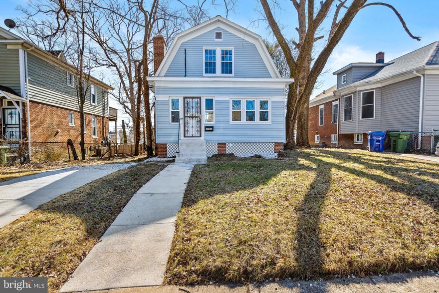 This beautifully renovated home boasts 3 bedrooms and 2 full baths, combining comfort and style. As you enter, you're welcomed by a spacious enclosed porch. The main level features a generously sized living room with a charming chimney, the master bedroom, and a stunning kitchen with new appliances and quartz countertops. On the second level, you'll find two additional bedrooms and another full bath, all with brand new carpeting. The unfinished basement provides ample storage space or the potential to be transformed into additional living space. The backyard is perfect for outdoor entertaining or simply relaxing in the fresh air. This home is move-in ready! Schedule a showing today!
Home warranty offer up to $600