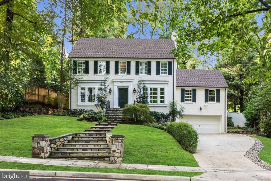 This house is in truly mint move-in condition!  OPEN SUN 12/16 1-3PM!  Have you met with a contractor/builder recently?  Have they shared their recent experience of increased construction costs and delayed DCRA permitting??? You can bypass the renovation headache with this property! Designed by Skip Sroka, this fabulously renovated brick Colonial in sought-after Spring Valley has it all!  All floors just refinished; whole house just painted; windows, water heater and 2 HVAC systems recently replaced; Gourmet Eat-in Kitchen w/ granite island, Sub-Zero, Wolf 6-burner range + 2 wall ovens; open to Fam Rm; 6 sets of French doors walk out main lvl terrace & private rear garden. Formal Living Rm + Library w/ fireplaces. 5 BR, 4.5 BA include luxe master w/ huge dressing room, tub, shower. 2-car Gar! Must See!