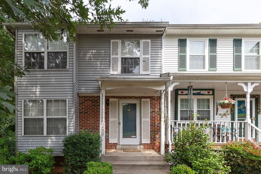 Great price for this lovely end unit TH!! 3 Bedrooms, 2 full and 2 half bathrooms.  3 finished levels offer plenty of room for everyone! Large kitchen with island for prepping and enough space for a table. Living Room/Dining Room combination and half bathroom on main level.  Master Bedroom has a cedar lined walk in closet and its own bathroom.  The other 2 bedrooms are a  nice size and have a hallway bathroom.  Basement is partially finished with tiled floor in the recreation room and a wood burning fireplace. Sliding Glass doors lead to outside and fenced in yard. Laundry room and another half bathroom are also in the basement.  Located close to shopping and easy to access to I95 for commuting. Please use parking spots 102 or visitor parking only.