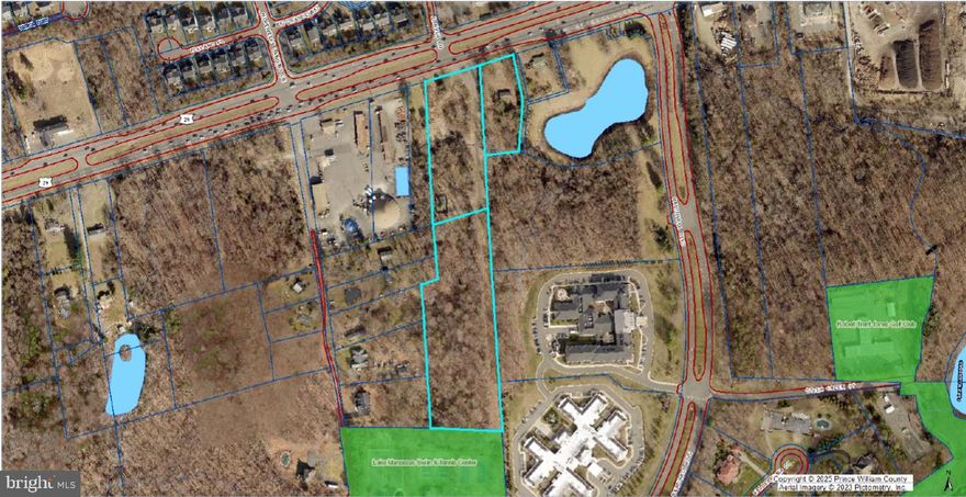 8 Acres of land for sale in Gainesville on US-29 next to Lake Manassas and VDOT.  Three lots zoned B-1 and A-1 in Prince William County.  Approx. 340 ft of frontage on US-29 with over 50,000 cars driving by daily.  Adjoins Robert Trent Jones Golf Course, a private golf club located on Lake Manassas.  Cell Tower lease not included in sale. Agent Related to Owner.  Owner/Agent. Sale subject to site plan and rezoning for 1/4 acre lots with closing within 30 months.

Zoning:  14809 Lee Hwy and 14813 Lee Hwy have been recently rezoned to B-1, Commercial.

Site Plan: Site Plan created for Starbucks with Drive Through, Auto Zone, and retail strip center.

Comp Plan:  Comp Plan is RN2, Residential Neighborhood, which would allow for rezoning to quarter acre residential lots.