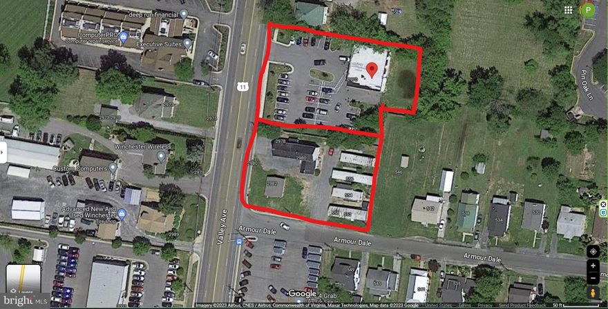 1.15 acres located at 2970 and 2978 Valley Avenue featuring a former used car lot that will offer enough area to display area for 30-40 cars.  There is public water and sewer available.  2978 Valley Avenue features 5 rental units producing gross monthly revenue of approximately $4,000.00. The list price for purchase is $1,350,000 for both properties with 1.15 acres. Both properties can be ground leased for $6,000.00 monthly. If someone elects to ground lease only the former used car lot, the ground lease will be $3,500.00 monthly.  The used car lot does not have an office building.  An office building would have to be built or a mobile office could be utilized.