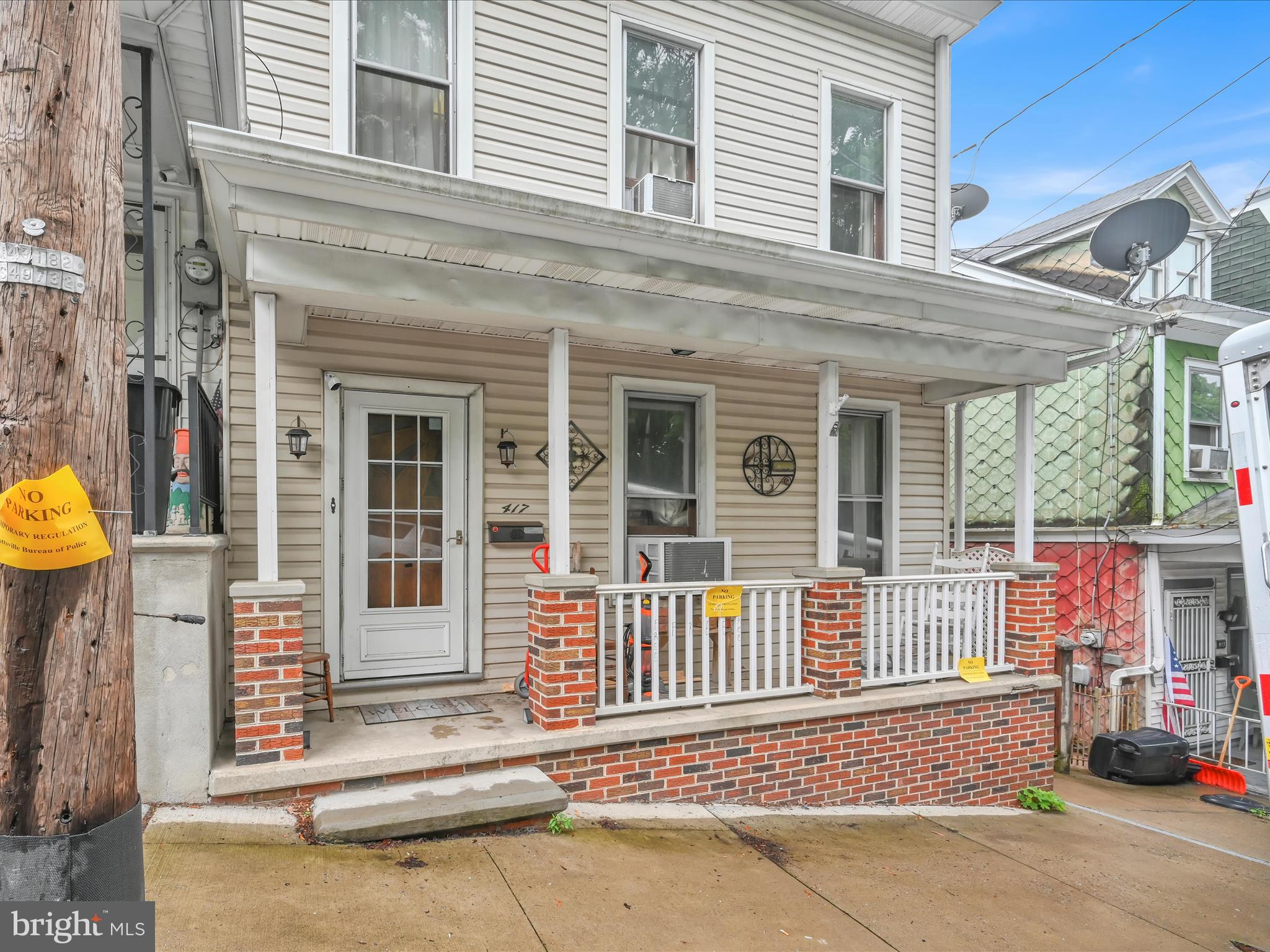 **BACK ON THE MARKET AT NO FAULT OF SELLER! **Welcome home! This charming three bedroom, one full bathroom semi detached home in Pottsville area school district wont be available for long! Step into comfort and character with this beautifully maintained home offering three bedrooms, 1 remodeled bathroom and an impressive blend of indoor and outdoor living space. From the inviting front porch to the upper and lower decks in the private backyard this home has something for everyone. Inside you’ll find the 22 handle kitchen is both functional and stylish featuring vinyl flooring, an oversized pantry and all major appliances including an electric stove, dishwasher and refridgerator. The spacious living room and dining room combo is perfect for gathering complete with cozy carpeting, barn doors, wood beam ceilings, and ceiling fans for year around comfort. The recently remodeled bathroom one the second floor showcases a newer vanity, tile flooring, recessed can lighting and a mosaic tiled shower. Each bedroom on the second floor offers its own unique charm while the attic offers its own space for entertaining! Outside enjoy the upper and lower decks overlooking a putting green and a landscaped area ready for a fire pit or garden. The fully fenced yard offers peace, privacy and plenty of room to play or unwind! This wont last! Schedule your private showing today!