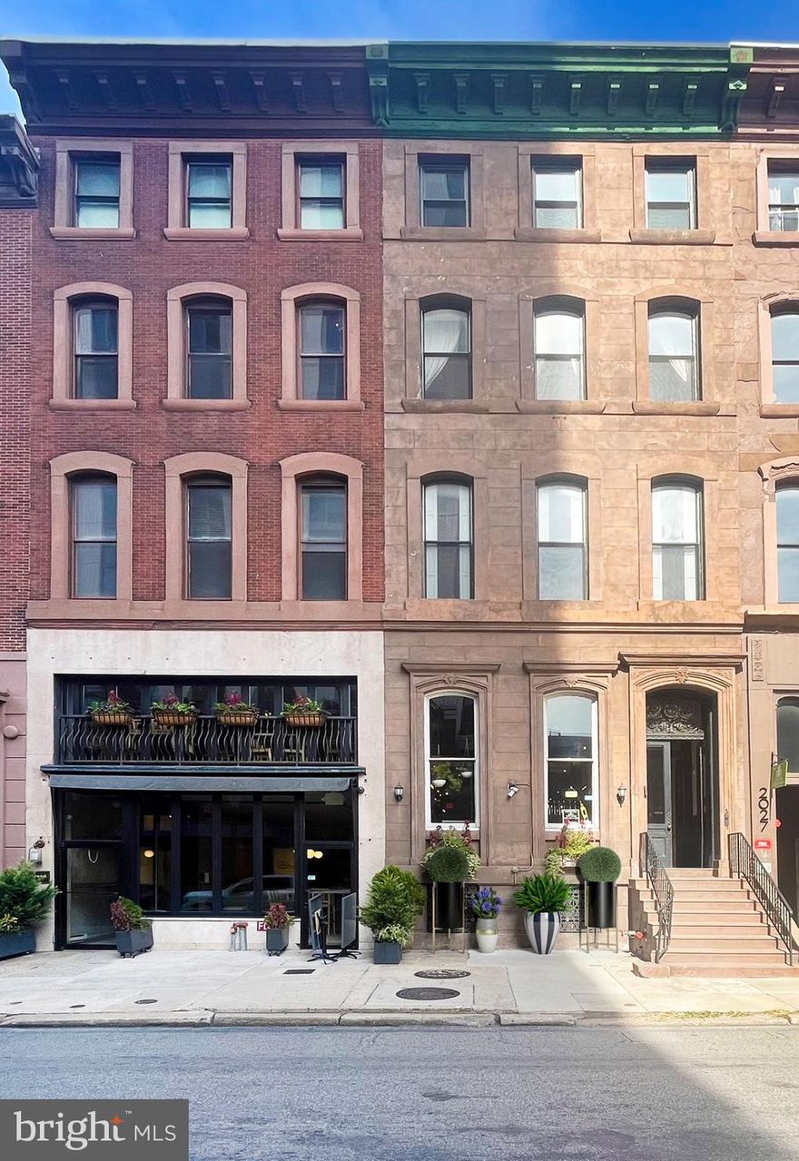 Enjoy charm, location and convenience. Exquisite one bedroom Rittenhouse offering in a 1840's Victorian gem. Meal preparation for the cook is a breeze in this ultra modern kitchen with stainless steel appliances, granite counters and endless cupboard space. W/D in each unit too. The dramatic entertainment size living room with a unique fireplace mantel is ideally suited for large furniture arrangements and great parties. Big windows bring in lots of sunlight.  Very high ceilings are perfect for exhibiting art. The restored lustrous hardwood flooring adds  warmth throughout the home. Lastly, enjoy a beautifully renovated bathroom. Worth your time to investigate.