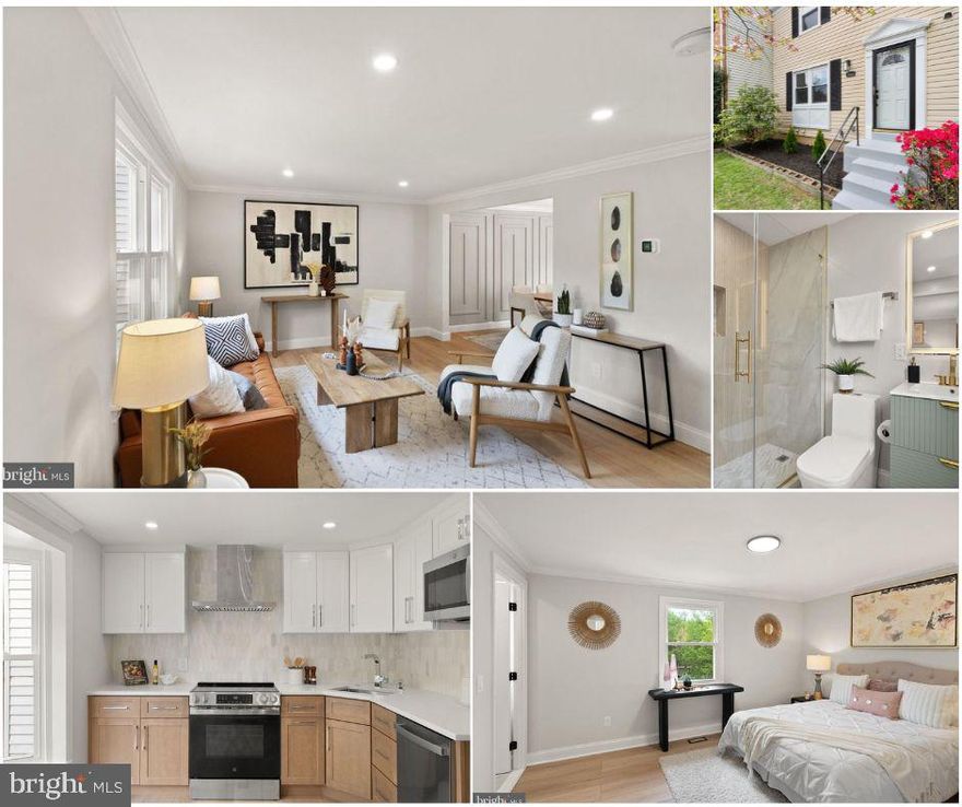 Welcome to this completely renovated gem in the heart of Fairfax's highly desirable Covington community—just minutes from the Mosaic District! This stunning 3-bedroom, 3.5-bath townhome has been thoughtfully redesigned with modern elegance and comfort in mind, offering a truly move-in ready experience.

Step inside to discover a bright, open layout drenched in natural light, featuring engineered wood flooring, sleek recessed lighting, and fresh contemporary finishes throughout. The custom-designed kitchen is a true showstopper—boasting quartz countertops, marble backsplash, stainless steel appliances, and modern cabinetry that blends both form and function.

Every inch of this home has been updated, including brand-new heating and cooling systems, water heater, updated windows, and a new roof—giving you peace of mind for years to come. Each of the three full bathrooms and the convenient main-level powder room have been beautifully upgraded with stylish fixtures and finishes.

The spacious layout includes a fully finished lower level ideal for a recreation room, guest suite, or home office, main floor with a living room, dining area and eat in kitchen and upstairs you will three generously sized bedrooms and two beautifully renovated full bathrooms. Step outside to your own private retreat—an expertly crafted stone patio and landscaped backyard perfect for entertaining or enjoying quiet evenings outdoors.

Enjoy unbeatable convenience with proximity to Vienna Metro, Pan Am Shopping Center, and all the Mosaic District has to offer—restaurants, shopping, and entertainment just moments away. With easy access to I-66, Route 50, and 495, commuting is effortless.

This is not just a home—it’s a lifestyle upgrade. Don’t miss your opportunity to own one of the most beautifully updated homes in Covington!