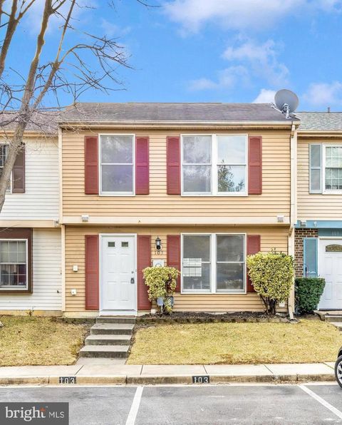 103 SAVANNAH COURT WALKERSVILLE MD 21793