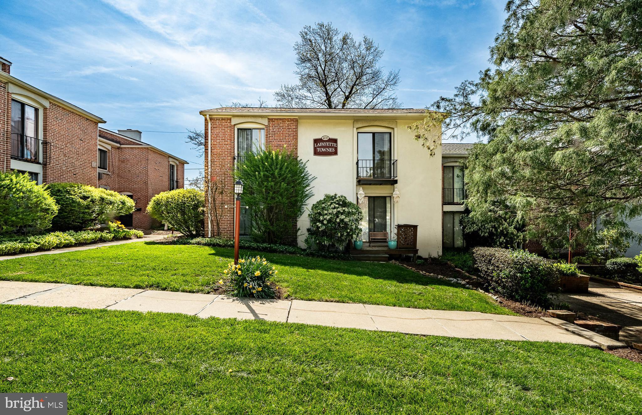 West Chester Borough walking distance to town. Actual address: 408 West Lafayette Apart C. 1-bedroom apartment on the 2nd floor. available NOW. Only 1 person designated as a full-time college student can reside here. "Lafayette Townes" 1 off street parking, plenty of on street parking on Lafayette, and Brandywine. Coin operated Laundry in building.
Main entrance street level. 2nd floor Entrance into Combo Living-room with slider to small front balcony, combo dining area and kitchen. Large storage closets, full tub bathroom and bedroom with a front slider to another balcony facing the front courtyard. Freshly painted. Indoor cats ok, maybe small dogs.
Wonderful rental complex that offers an incredible front courtyard, great for those days you want to kick back and relax. Tenant only pays electric, and internet/cable. Each unit has a built in A/C in the living-room. Nice to have 1 designated rear parking space and free on street parking on the front streets. Convenient affordable coin laundry in the basement, and storage lockers available 1st come serve basis at no additional fee. Any pets are case-by-case basis
Easy access to shopping, transportation., including walking to the center of town and the Giant shopping center in rt 322. Schools Henderson HS, Pierce Middle, East Bradford Elementary.
Please only inquire if your combined total gross monthly income is at least 2.5 times the asking rent, credit scores of at least 620+ and a minimum of 2-3 months rent upfront.