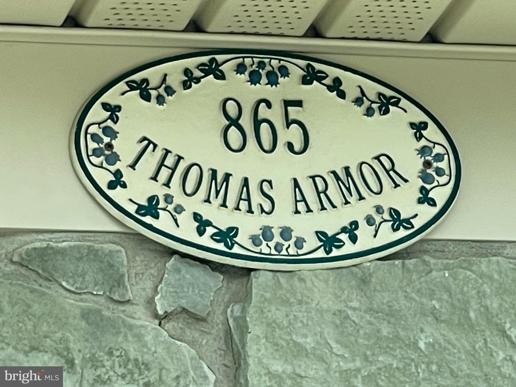 865 THOMAS ARMOR DRIVE