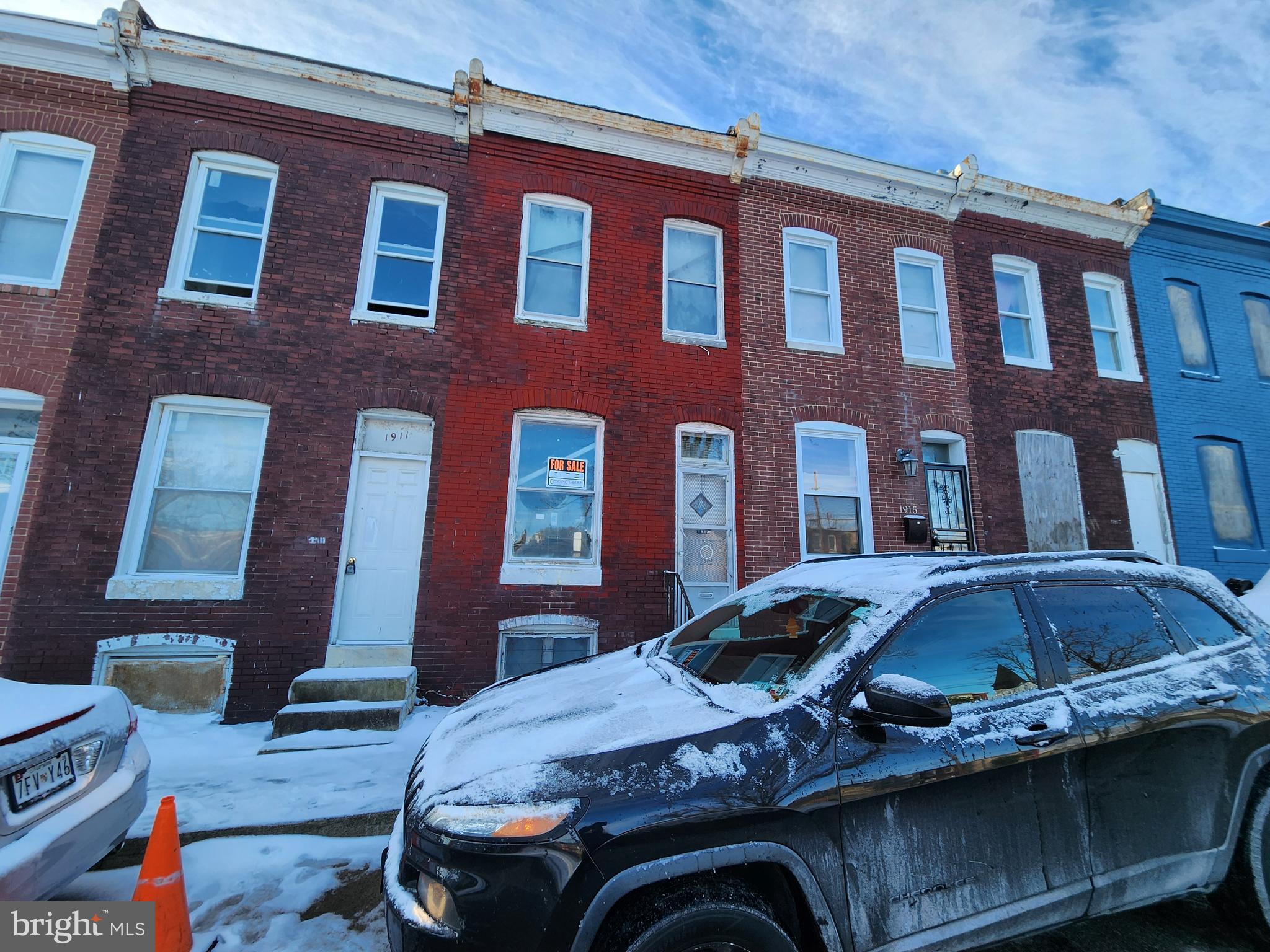 POST AUCTION: MAKE AN OFFER! Deposit: $5,000.
1913 Herbert St is a two-story rowhome in Baltimore’s Mondawmin neighborhood. Just a short distance from Coppin State University, Grace Medical Center, and Mondawmin Mall. Major traffic arteries include West North Avenue, North Fulton Avenue, and North Monroe Street. Property is a vacant shell in need of total renovation.