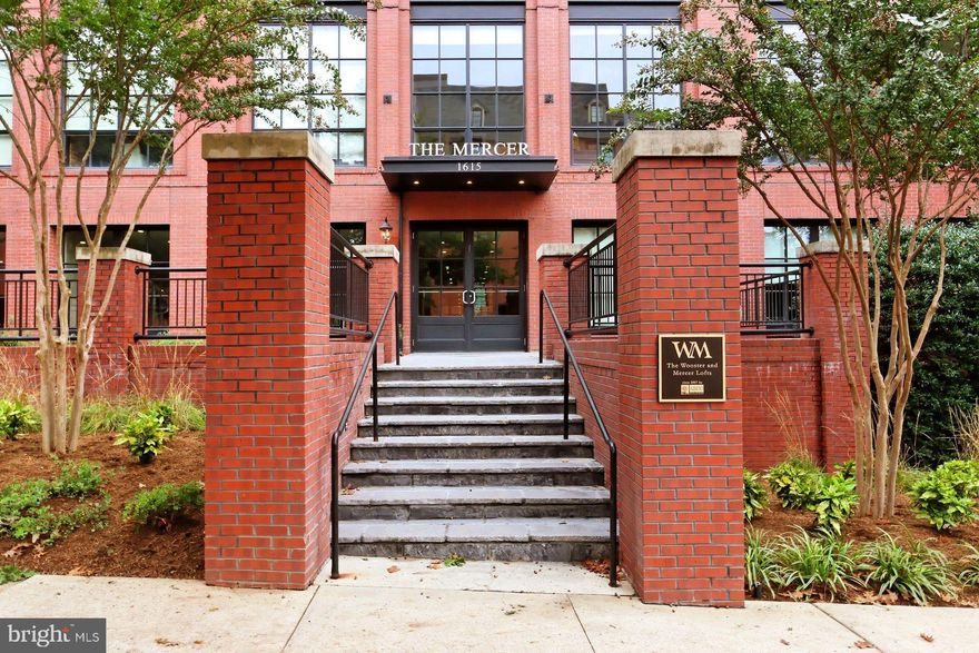*** Rarely available main level Wooster/Mercer loft with private patio enhanced by stone walls and surrounded by greenery.***Tucked away, yet blocks to Metro, shops, carry out friendly restaurants, parks, and bike path, this open airy Abdo loft offers cherry wood floors, high ceilings, tall windows and doors opening to the patio.*** Kitchen features ample wood cabinets, an island with breakfast bar, Wolf gas range, SubZero fridge, large pantry cabinets, and abundant counterspace for renewed interest in baking and cooking.***The primary bedroom offers high ceilings, large windows, big walk in closet, organized with drawers, cabinets, shelves and double hung rods.*** A shareable shower in the primary bath along with a vanity with double bowl sinks and storage.***Glass doors at the den to admit light and a large closet if used for guests or a bedroom.***The second bathroom has a large vanity and tub with ceramic tile surround.***The laundry area has a full size washer and dryer and cabinet storage above.***The home is in pristine move-in condition.*** Amenities include a fitness center, pool with large sun deck and outdoor spots.*** Easy commute to DC, Airports, Pentagon, Crystal and Pentagon Cities at #National Landing, Fort Myer/Henderson Hall, Foreign Service Institute and the Rosslyn-Ballston Business corridor***Location, style, and convenience make this home a great value.***