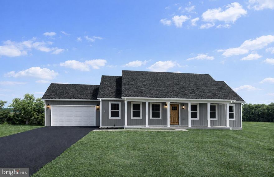 NEW CONSTRUCTION – CONSTRUCTION TO START SOON
This thoughtfully designed 3-bedroom, 2-bath ranch-style home with a 2-car garage offers comfortable one-level living in the desirable Orchard View Estates community. Situated on a level lot, the home features a cozy covered front porch, perfect for relaxing and enjoying your surroundings. 
Inside, you’ll find the highly sought-after split bedroom floor plan, providing privacy and functionality. The open kitchen and dining area flow seamlessly into the spacious great room, highlighted by vaulted ceilings that create a bright and inviting atmosphere.
The kitchen will feature granite countertops, stainless steel appliances, and cabinetry, while luxury vinyl plank (LVP) flooring will run throughout the home, offering durability and modern style. Ceramic tile will be included in select areas for added convenience.
Designed for easy living, the home will be built on a crawl space, providing accessibility and additional storage potential.
Conveniently located near the VA Medical Center, Procter & Gamble, and Amazon, this property also offers easy commuter access to Virginia, Maryland, and Washington, D.C.
A quality new-construction opportunity in a highly desirable and convenient location. Construction to start soon.