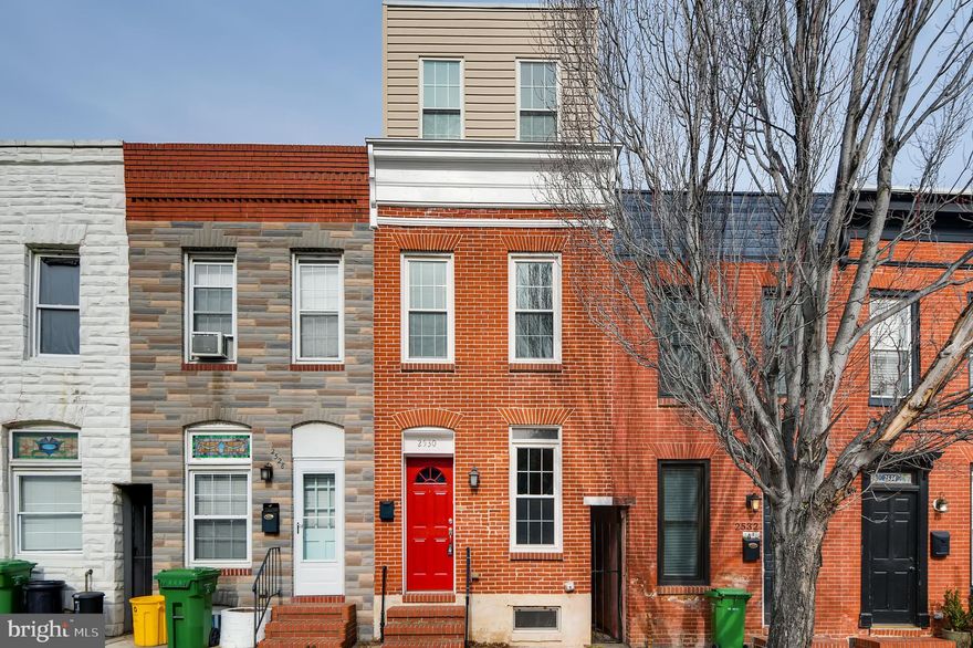 Beautiful 3 story home loaded with amenities including stunning kitchen with new appliances within the last 7 years. Open living room with hardwood floors including a main level half bath. Full bath for every BR including an extra BR on the 3rd floor, all with large closets, recessed lighting, tray ceilings and crown molding. Two decks including a rooftop with 360 views of Baltimore. Entire house freshly painted and newer carpet! Tenants must obtain a rental insurance policy. Available 5/1.