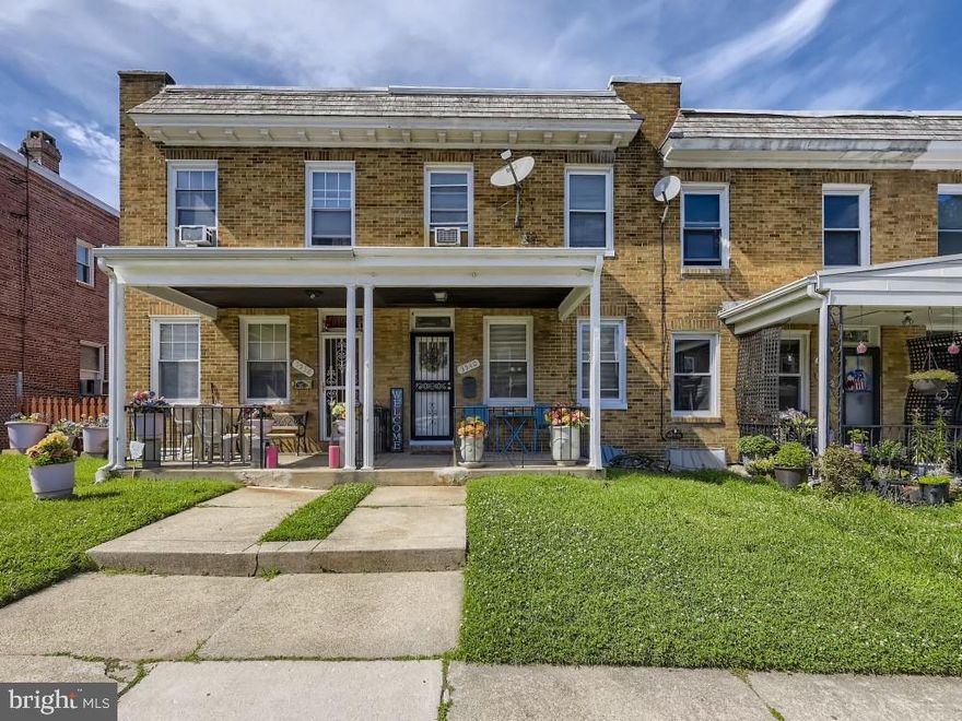 Charming and warm, this brick porch front house welcomes you home! This 3 bedroom, 1.5 bathroom, includes updated features such a new carpet, fresh paint, and stainless steel appliances. Three generous sized bedrooms and a modern full bathroom on the upper level. The lower level to include a partially finished basement, perfect for a 4th bedroom, half bathroom, and storage space. Recently sealed roof approximately 5 years old. The home is walking distance to public transportation, schools, shops, and restaurants of the Belair-Edison and Parkside Community. Also, the jogging/biking trails, ball fields and playgrounds in Herring Run Park.  Seller is including a $2500  credit for a ratified contract. Come see it TODAY! You won't be disappointed!