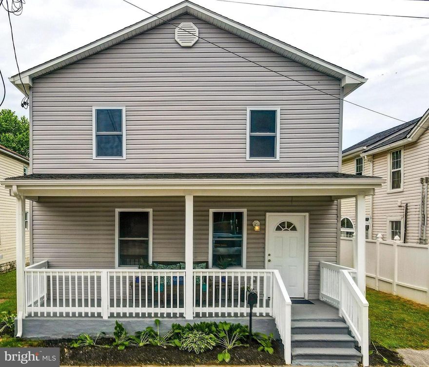 Open  House Sunday, 5/26; 12pm - 2pm. Welcome to your newly renovated dream home in the charming Edgemere - Sparrows Point neighborhood! Nestled within the historic ambiance of a 1939 build, this two-story abode has been meticulously revamped from top to bottom, ensuring modern comfort and style. Step up to an inviting, covered front porch before entering the expansive foyer and airy open concept design, seamlessly connecting the living room to the dining area, making it ideal for both entertaining and everyday living.
Prepare to be wowed by the brand-new kitchen, adorned with sleek stainless-steel appliances that elevate both form and function. Whether you're whipping up a gourmet meal or simply enjoying your morning coffee, this space is sure to inspire culinary creativity. Convenience is key with a main level powder room, offering added comfort for you and your guests. Upstairs, you'll discover a rarity in homes of this era, with a primary bedroom and bath ensuite. You'll find two other bedrooms and a hall bath complete with a double vanity and linen closet. New Heat Pump and Water Heater (2023); Window replacement throughout (2021). New Roof and Siding (2021) Partially fenced backyard provides a private oasis. Concrete pad in back yard is ready for future shed or BBQ patio until you build your own deck off the kitchen. Two sides of yard, fenced. Easy maintenance yard.
Location is paramount, and this home doesn't disappoint. Conveniently located just a few blocks to local restaurants, commerce. Situated just two blocks away from "haul roads", outdoor enthusiasts will delight in easy access to North Point State Park, offering endless opportunities for recreation and exploration in the area.  Minutes from Tradepoint Atlantic and 695. Don't miss your chance to own this stunning blend of classic charm and modern convenience in the heart of Edgemere - Sparrows Point.