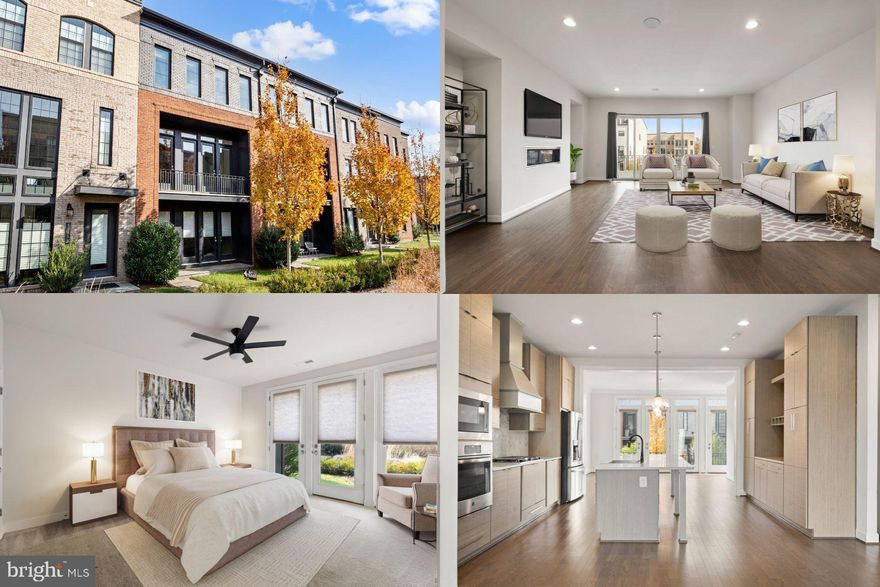 Welcome to this exquisite townhouse nestled in the heart of Brambleton, offering a spacious and well-appointed living space. Boasting 4 bedrooms and 3.5 baths spread across nearly 3000 sqft, this home combines comfort and elegance. Upon entry, gleaming hardwood floors guide you to a full bedroom and a well-appointed full bath, complemented by a flexible space ideal for a home office or gym area. Ascending to the upper levels, 10-foot ceilings create an airy ambiance, while an open floor plan invites you to relax in the family room, complete with a gas fireplace and access to a large balcony. The kitchen is a culinary enthusiast's dream, featuring a generous island with quartz countertops, updated cabinets with soft-close hinges, and a tasteful backsplash that overlooks the dining area. Upstairs, high ceilings define the owner's suite, offering ample space and a sprawling walk-in closet. The owner's bath has been thoughtfully updated, featuring a separate tub and shower. An additional updated hallway bath serves two generously sized bedrooms. Although a fresh coat of paint is needed, the home is aggressively priced to account for this, making it a fantastic opportunity. Situated just minutes from excellent schools, dining options, and shopping, this townhouse offers the perfect blend of convenience and style.