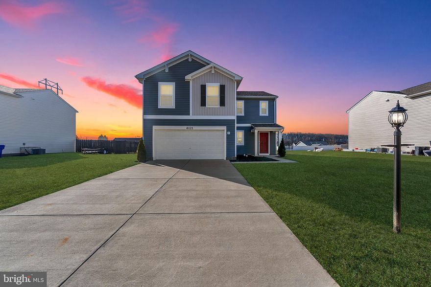 Step into this gorgeous single-family home on a spacious lot that's ready to impress! The moment you enter, you're welcomed by a warm, bright family room with a convenient guest half bath. The open kitchen and dining area boasts a large island—perfect for quick snacks or studying—and features stunning stainless steel appliances. Head upstairs to discover 4 spacious bedrooms, including a showstopper primary suite with a huge walk-in closet that's sure to satisfy all your storage needs! The ensuite bath includes a standup shower and dual vanity. With a full-sized laundry room on the same level as the bedrooms and an additional guest bath with dual vanity, convenience is key. Enjoy ample parking with a large driveway and a 2-car garage. The spacious backyard is perfect for entertaining or simply relaxing. This gem won't last—schedule your tour today!