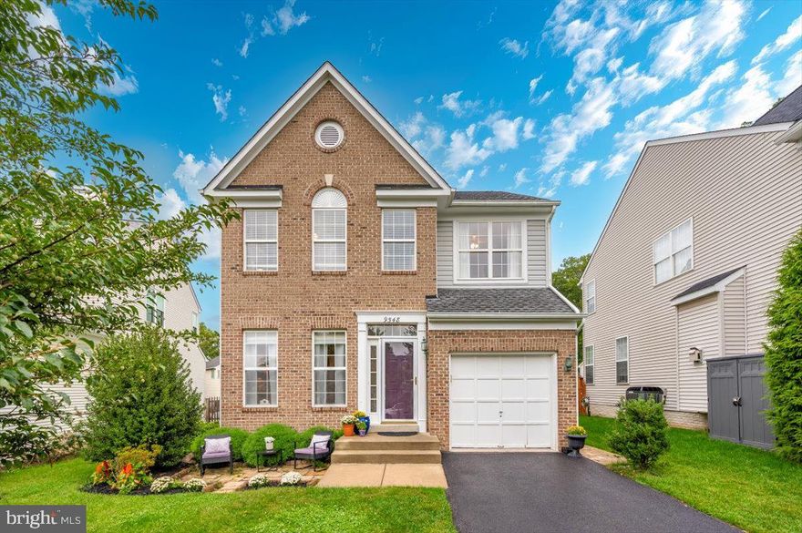 Nestled on a peaceful cul-de-sac, this stunning home features a brick front, a charming new porch, and a spacious garage. The large fenced backyard is beautifully landscaped and boasts a newly added 30x10 paver patio with built-in lighting. Inside, an inviting open floor plan greets you with beautiful hardwood floors throughout the main level and modernized light switches and outlets (2021), complemented by sleek stainless steel appliances. Upstairs, enjoy four spacious bedrooms, including a luxurious master suite with a walk-in closet and a ceramic tile bath featuring a corner garden soaking tub. The expansive finished basement includes ceramic tile floors, a separate laundry room, and ample storage. The basement offers a full bath rough-in plumbing, providing the perfect opportunity to customize your space. Additionally, there's a separate storage room that can easily be transformed into a playroom or office, making it ideal for your family’s needs. Create your ultimate living environment in this versatile area!Recent upgrades such as a newer roof with top quality architectural shingles (2018) and water heater (2021) provide peace of mind. Located in the amenity-rich Spring Ridge community, you'll have access to pools, tennis courts, walking trails, and convenient shopping options. With NO CITY TAXES, this immaculate home won’t last long—call today to schedule your tour!