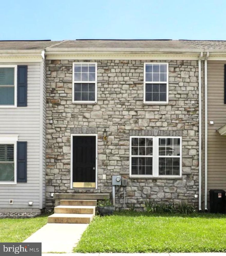 Welcome to the desirable County Greens Community! Don't miss out on this remodeled 3 bedroom 2.5 bath stone-front townhome featuring a NEW ROOF and new energy efficient windows. Gorgeous hardwood floors greet you as you enter with a powder room located right off of foyer. The kitchen is completely remodeled featuring NEW CABINETS, NEW ISLAND with new QUARTZ COUNTERS,  new STAINLESS STEEL APPLIANCES, and lighting.  This townhome offers a rear extension which provides a bonus breakfast room of the kitchen on main level, oversized master bedroom on upper level, and unfinished workshop area on lower level. Upper level features NEW VINYL PLANK FLOORING throughout. You will love the spacious owner’s suite with walk-in closet and deluxe bathroom consisting of soaking tub, separate shower and double sinks.  Second and third bedrooms share a full bathroom.  All bathrooms offer new commodes. The basement, offering new vinyl plank flooring, has a rec room, laundry room, bonus room with rough in (but perfect for storage for time being), and an unfinished workshop which leads to the fenced-in backyard.  This home has been professionally painted as well. Pets are accepted on case-by-case basis with a $350 pet deposit and $50/mo. pet rent. Utility costs including electric, water/sewer, and trash are tenant's responsibility.  Don't wait: schedule your tour today!