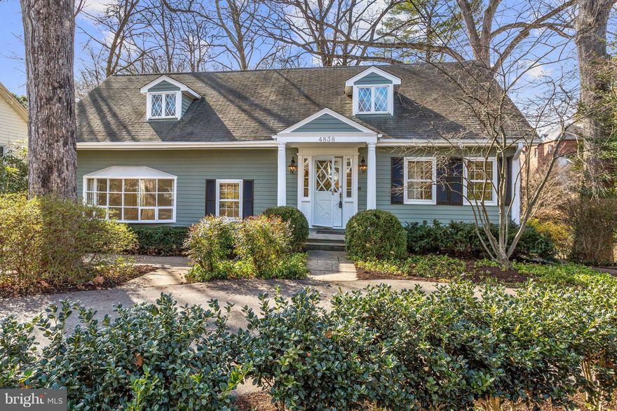 Bright & charming, expanded Cape - freshly painted & refinished hardwoods. Main floor w/ grand living room, renovated kitchen, dining rm, den & powder rm. Deck off kitchen w/ views of lush backyard.Upper level w/ large master suite & additional BR w/ en-suite bath.Walk-out lower level has licensed apartment w/ sep entrance & sep home office.Short walk to Friendship Heights METRO, Westbrook OH 2/11