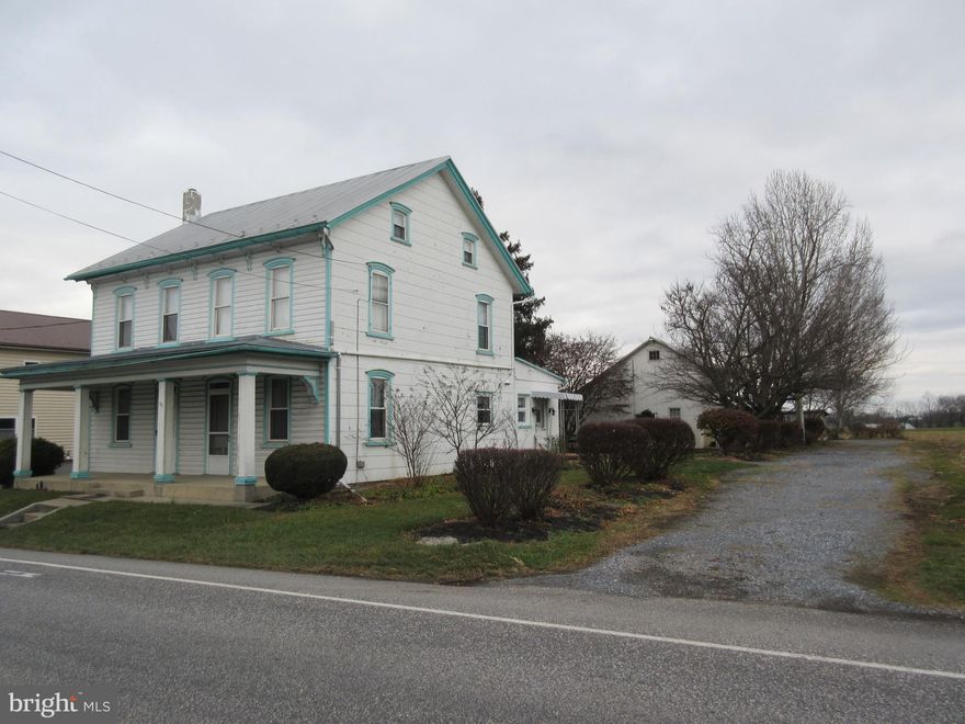 Spacious two story home on .56 acres in the Village of Reistville. Consisting of kitchen + dining area, living room, office, rec room w/brick fireplace, large laundry room/mud room with 1/2 bath. Upper level has 3 bedrooms, 1 bath. 2,473 sq. ft. living area. 27x35 two story barn w/2 overhead doors. 12x20 storage shed. Circle drive. All on .56 acres with garden area. ELCO Schools. Zoned Ag.