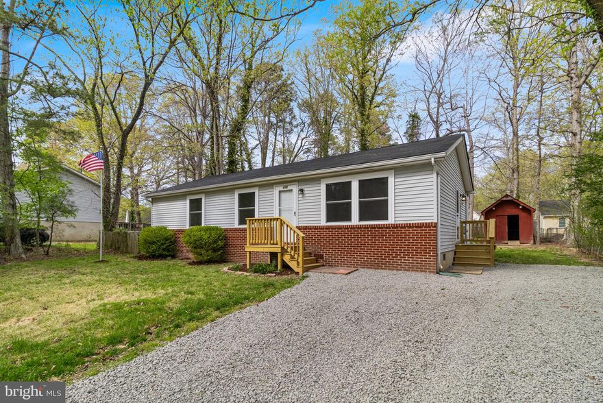 Cute and well-maintained 3-bedroom, 2-bath rambler on a nice level lot. This home features new vinyl plank flooring throughout, fresh paint, all new windows, and a fresh gravel driveway for easy parking.  Inside offers comfortable one-level living with a functional layout and nicely sized bedrooms. All appliances are brand new, and major updates include a roof replaced in 2017 and HVAC in 2019.  Enjoy a nice backyard, perfect for entertaining or relaxing.  Conveniently located close to shopping, restaurants, parks, and hiking trails. Just a 30-minute commute to Patuxent River Naval Air Station.