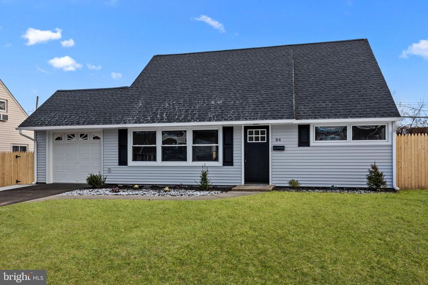 Welcome to this meticulously renovated and expanded home! Every detail of this property showcases exceptional craftsmanship and thoughtful design. From the brand-new architectural shingled roof, replaced windows, and new siding to the upgraded HVAC system, no corner has been overlooked.
Step inside to an inviting open floor plan filled with abundant natural light, enhanced by high hats throughout. The heart of the home is the gorgeous kitchen, featuring white cabinetry with crown molding, gold hardware, a quartz countertop, stainless steel appliances, and a breakfast island with pendant lighting. Engineered hardwood flooring flows seamlessly, complemented by brand-new carpets and ceiling fans in all bedrooms.  The home offers 4 spacious bedrooms with abundant closet space,  two beautifully designed bathrooms, both showcasing ceramic tile walls with decorative inlays, adding a touch of elegance. An addition provides versatile living space, ideal for a family room, dining area, office, or whatever suits your lifestyle.Outside, enjoy the large fenced-in private rear yard, perfect for entertaining or relaxing. The property also includes a one-car garage and a driveway spacious enough to accommodate three additional vehicles.With stunning renovations, superior craftsmanship, and modern finishes throughout, this move-in-ready home is a true gem.   Seller also offers a one year home warranty for your peace of mind. Schedule your tour today and experience it for yourself! Some photos are virtually staged.