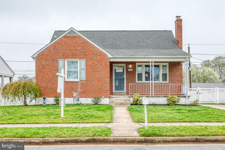 Open House CANCELLED - Offer has been accepted.  This charming Cape Cod-style home offers 4 bedroom and 2 full baths and has been completed renovated from top to bottom.  Wood floors on main and upper levels. Recessed lights throughout home. Beautiful open kitchen with granite counters, stainless appliances and under cabinet lighting.  Main level primary bedroom with walk-in closet with built-in shelving. Additional bedroom & full bath on main level.  2 Bedrooms on upper level with built-in shelving. Fully finished lower level with full bath and walk-out to rear yard.  Large laundry room with utility sink. Level fully fenced rear yard with private driveway. Built-in grill with electric and shed with electric.  Large front porch.  All brick home. Newer windows, electric, carpet, HVAC, hot water heater, fence, and more!  Just move right in!!