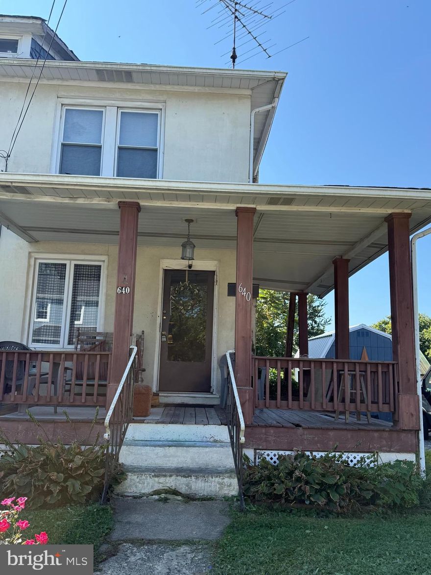 Welcome to 640 Market St. in the Borough of Oxford! This large twin home offers great sunlight and  easy parking in the rear.  Property does need work so only mortgage contingencies with no repairs. Property is being sold as is. Easy to show