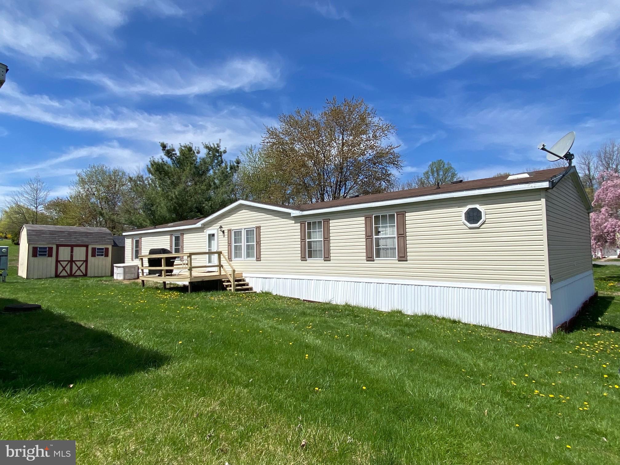 Spacious double wide home over 2000 sq feet. This home boasts a living room, family room, dining room with hutch, kitchen with appliances and pantry, and laundry area, 4 bedrooms and 2 full baths. Master has a walk in closet and soaking tub. There is a convenient Jack and Jill bath for 2 bedrooms plus a half bath. Two sheds are included. You will love the open floor plan, wood floors in living room and hallway and 6 replacement windows. This is a quiet location with view of pond.
Lot rent is $580./mo includes water, trash and off-street parking. There is a $60/mo sewer fee.
Bring your own home decor and make this your home.
Proof of financing and Park approval are needed.