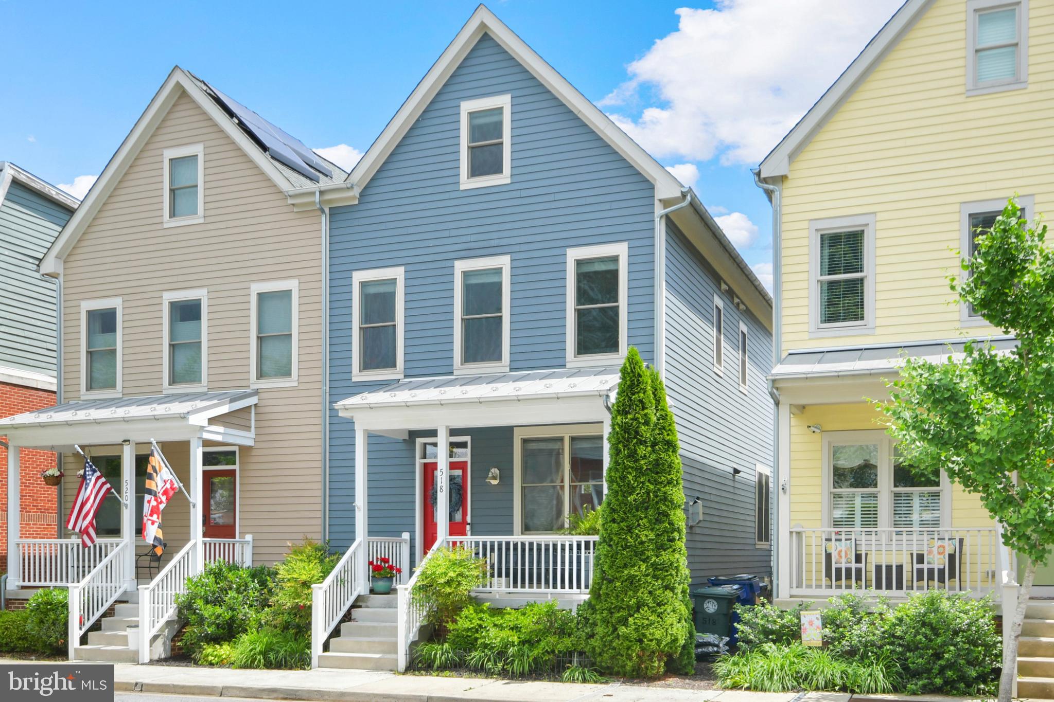 Welcome home to Downtown Frederick! Enjoy the best of both worlds with this 2016 build with cutting edge energy efficiency and modern features, located in the heart of Frederick’s Historic District! Built by one of Frederick County’s leading builders and experts on energy efficiency, Lancaster Custom Homes, this gorgeous home offers 5 bedrooms and 4.5 baths. Two of the bedrooms that can be easily used as office or flex space. The quality of the construction is amazing and the list of features goes on and on! The property features 9 foot ceilings at the lower and main levels, hardwood floors on the main level, gorgeous oak main stairs, gourmet kitchen with granite countertop and Energy Star stainless steel appliances, gas range, built-in microwave, dishwasher replaced in 2025. There is a gas fireplace in the living room and a beautifully appointed family foyer/drop off area just inside of the back door.
The home features Hardie plank cement board siding, Tamko Heritage Premium asphalt shingles, a lovely front porch, fenced in courtyard with paver patio and TWO private off-street parking spaces in the rear of the home.
The energy efficient features include Energy Star testing on the home, PELLA low-E glass double hung windows with maintenance free exteriors, high performance insulation package, Energy Star bath fans with timers, programmable thermostats , solar-ready roof, 92% efficient 50 gallon gas water heater, and 92% efficient gas heat combined with a high efficiency geothermal system.
This home is located near Hood College, Baker Park, Carroll Creek Park, and all that the shops and restaurants on Market and Patrick St. have to offer. Enjoy Alive at 5 on Carroll Creek , free summer concerts in Baker Park and the magic of Downtown Frederick during the Holidays. The home is also minutes from commuter routes, grocery stores and shopping.
This home is a rare opportunity to have the convenience of newer construction in the heart of sought after Historic Downtown Frederick. Schedule your tour today!