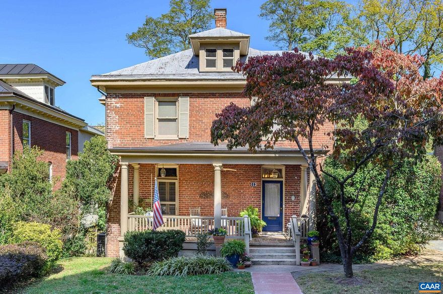 1920?s character abounds in this charming light-filled home tucked away on one of Downtown Charlottesville?s prettiest streets just a few scenic blocks from city parks, restaurants and shopping.  Original moldings and hardwood floors, dramatic foyer with fireplace, tall ceilings, deep welcoming front porch, and a truly remarkable backyard oasis with swimming pool are just a few of the special features that make this such a unique property.  Gorgeous heart pine flooring on the main level has recently been restored to it's original natural finish.  5 BRs and 3.5 baths, including a 1st floor primary suite/bath, & an elevator that services the main level and partially finished basement that has the potential for an in-law suite, nanny space, or teen hang out.  Beautifully landscaped yard features large shade trees, mature plantings, plenty of lawn, and three off-street parking spaces!  So much to love about this gorgeous home as it is, with endless opportunities awaiting a new owner?s personal touches.  Offered for sale for the first time in over 40 years, this stunning residence presents a unique opportunity in an unbeatable location.  Easy access to Main Street, UVA Hospital, UVA Grounds, Interstate 64, and the 250 corridor.,White Cabinets,Fireplace in Bedroom,Fireplace in Dining Room,Fireplace in Living Room