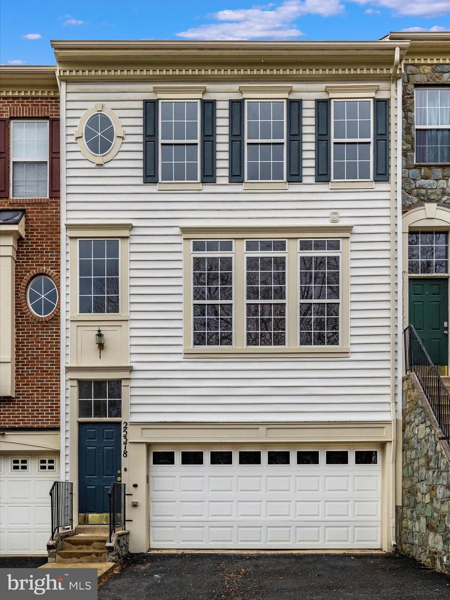 This is a newly renovated, move in ready 3 story townhome with a 2 car garage, ample guest parking and beautiful, year round views from your living room of the Upper Magruder Branch Park & trails.  All new paint, new carpet, brand new refrigerator & gas range, new kitchen sink & faucet, new kitchen flooring, all windows squeaky clean, large, newly power-washed deck, new smoke detectors, new locks/deadbolts and washer/dryer conveys! Plenty of closets and extra storage in the garage. Ground level features new flooring, half bath and large recreation room with level walkout to yard. Main level features spacious living & dining area,  eat-in kitchen with plenty of room for seating and island prep space,  Deck off kitchen is perfect for grilling and enjoying friends & family in the warmer months. The kitchen has plenty of cabinet and counter space plus a nice-sized pantry. The main level has a half bath, too! Upstairs, the primary suite is a true sanctuary with vaulted ceiling, huge walk-in closet and luxury bath.  There are two additional bedrooms, a linen closet and shared bath.  This is a small enclave of townhomes within minutes to Damascus shopping & restaurants plus easy access to miles of walking, biking, jogging paths in the beautiful Magruder Branch Stream Trail.  Well located for commuters heading north or south -- Frederick to Rockville and beyond.  Damascus schools and Jimmy Cone!