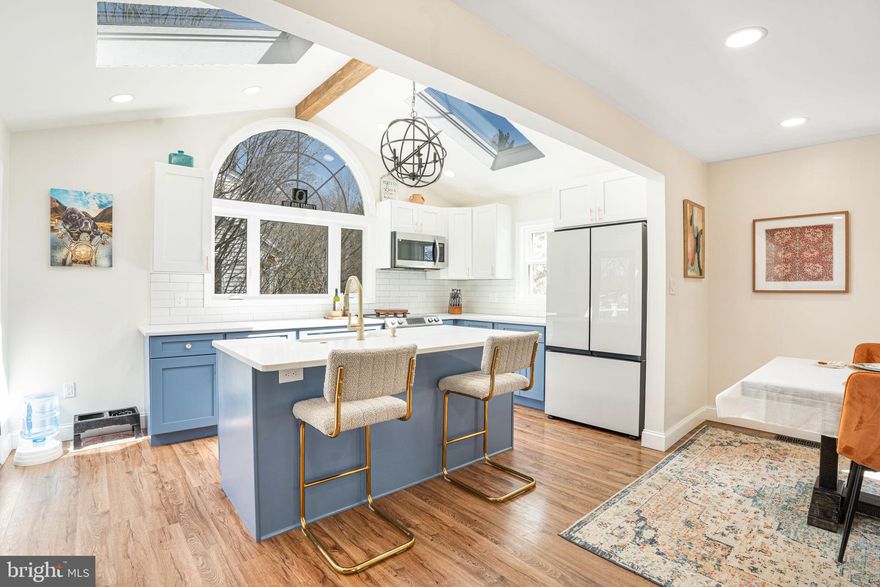 Prepare to be impressed by this wonderful home in the Abington School District. The owners have done all of the hard work for you by painstakingly updating nearly every aspect of the home, transforming the space with stylish updates throughout. No improvement is more apparent than the gorgeous kitchen remodel which expanded the size of the kitchen and perfectly incorporated the skylights to showcase its beauty. The redesigned layout  flows effortlessly into the dining room which sits across from the custom coffee bar. The kitchen also connects seamlessly to the rear deck so you can enjoy alfresco dining. The deck overlooks the huge back yard which capitalizes on the size of the property's rare double lot! Re-entering the home through the front door you'll step right into the very large living room which is also in excellent condition with fresh paint and new flooring. Passing through the living room to the rear of the first floor are the primary bedroom, large 2nd bedroom, and the 1st full bathroom. Heading upstairs you'll find the 3rd and 4th bedrooms in the home along with an ample supply of closets/storage. The additional storge on the upper floor will allow you to optimize the use of the finished basement space as either a guest room or recreation room - complete with a built-in bar, pool table, and stunning full bathroom. This home is tucked away in the Glenside Gardens neighborhood within close proximity to Lulu Country Club, Manufacturer's Golf & CC, North Hills CC, and the Glenside Business District. It is also only a 10 minute walk or 2 minute drive to the Ardsley Station on the Warminster Line which keeps you connected to the city!