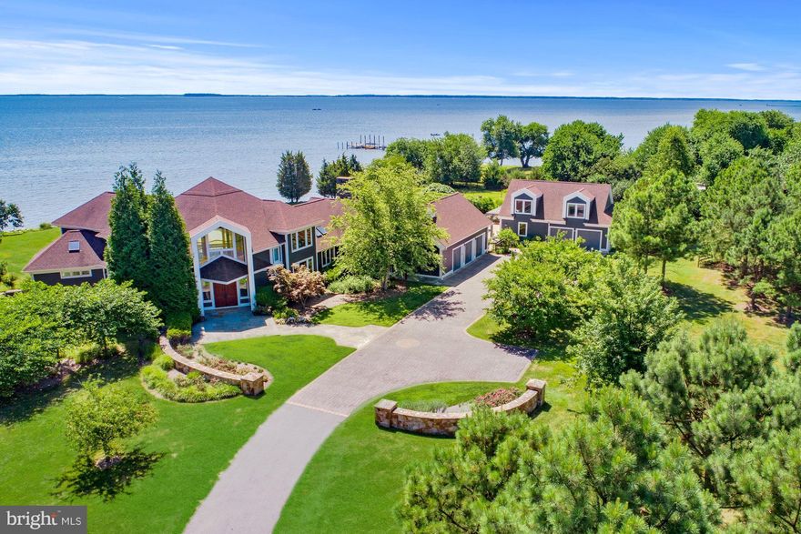 READY FOR IN PERSON SHOWING! ACCEPTING BACK UP CONTRACTS CURRENTLY CONTINGENT UN- TILL MAY 28, 2020.  Create your own life style in this Luxury Waterfront Home on Kent Island! Floor to ceiling windows overlooking Eastern Bay. A separate guest house, total of 5 car garages, custom wrought iron staircase and radiant heated floors are just a few details of this spectacular home. Nature abounds on this property, expansive views, 450 feet of waterfront and 5 private acres. Close to Restaurants, 22 miles to Annapolis.View  Thru the LensTour at https://www.tourbuzz.net/1104108?idx=1View HomeVisit Tour at http://tour.homevisit.com/mls/237381 View Aerial Tour at   http://vimeo.com/283100079