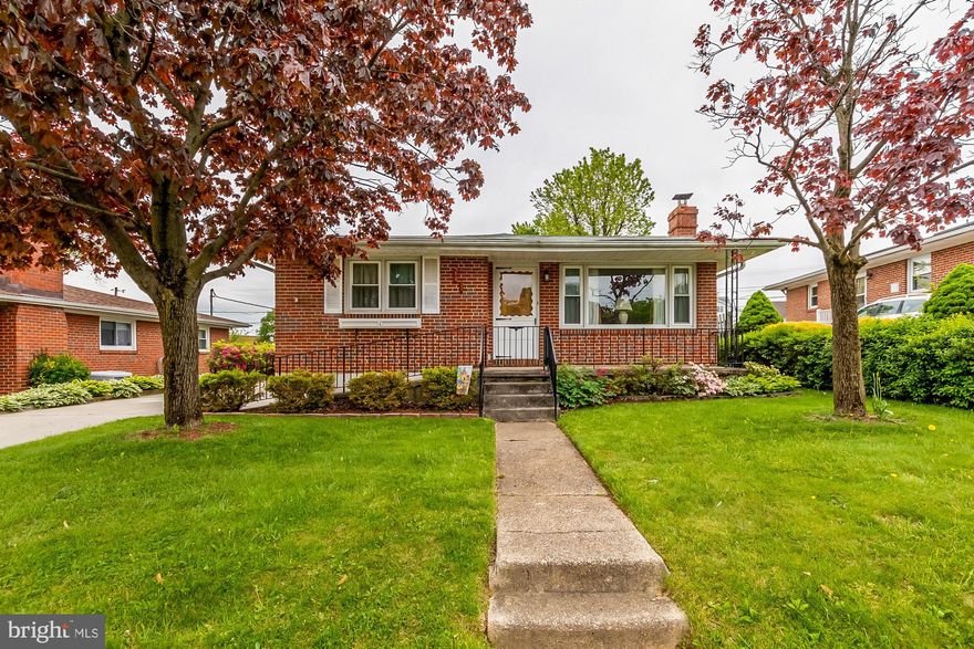 ** SIMPLY WONDERFUL! ** MOVE RIGHT INTO THIS SPACIOUS BRICK RANCHER LOVINGLY MAINTAINED BY ORIGINAL OWNER. LARGE LIVING RM & FORMAL DINING RM. UPDATED KITCHEN W/TABLE SPACE, OAK CABINETS & ALL APPLIANCES. NEW CARPETING LIVRM, DINRM, HALLWAY, & CLUBRM (HARDWOOD FLOORS ON MAIN LEVEL UNDER CARPET). GAS HEAT & CENTRAL A/C (NEW A/C COMPRESSOR!). RECENT ROOF. RECENT REPL WINDOWS IN LIVRM, DINRM, KITCH & MBEDRM. FULL BASEMENT W/HUGE CLUBRM , POWDER RM, LAUNDRY, UTILITY RM, AMPLE STORAGE, & OUTSIDE ENTRANCE.  LARGE, LANDSCAPED LOT W/SHED, PARTIALLY FENCED YARD, RECENT DRIVEWAY & RECENT CEMENT HANDICAP RAMP TO COVERED FRONT PORCH. ** THIS IS A GREAT FIND! **