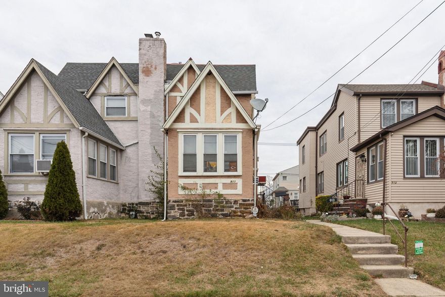 WE HAVE VERBAL ACCEPTANCE ON AN OFFER ALL SHOWINGS GOING FORWARD ARE FOR BACK UP OFFERS ONLY!!!   Welcome to this cozy 3 bed 1 bath home, perfect for a buyer to come in and add their own personal touches & upgrades.  This home is located in Yeadon Borough, a suburban area that is just a quick drive to the Philadelphia airport, Center City, & 69th St. transportation center. Favorite features in this home are the spacious kitchen, hardwood floors throughout the home, one car garage & full unfinished basement.  The basement already has an area with roughed out plumbing and it is waiting to be completely refinished by it's new owners.  It also has a deck off the back for relaxing on warm summer days,  This home has been well loved & as such needs a bit of TLC, so has been priced with that in mind. As such owners would prefer it be sold "As Is"  but are willing to negotiate any reasonable requests for repairs or credits.  Sellers are MOTIVATED so BRING OFFERS!!!