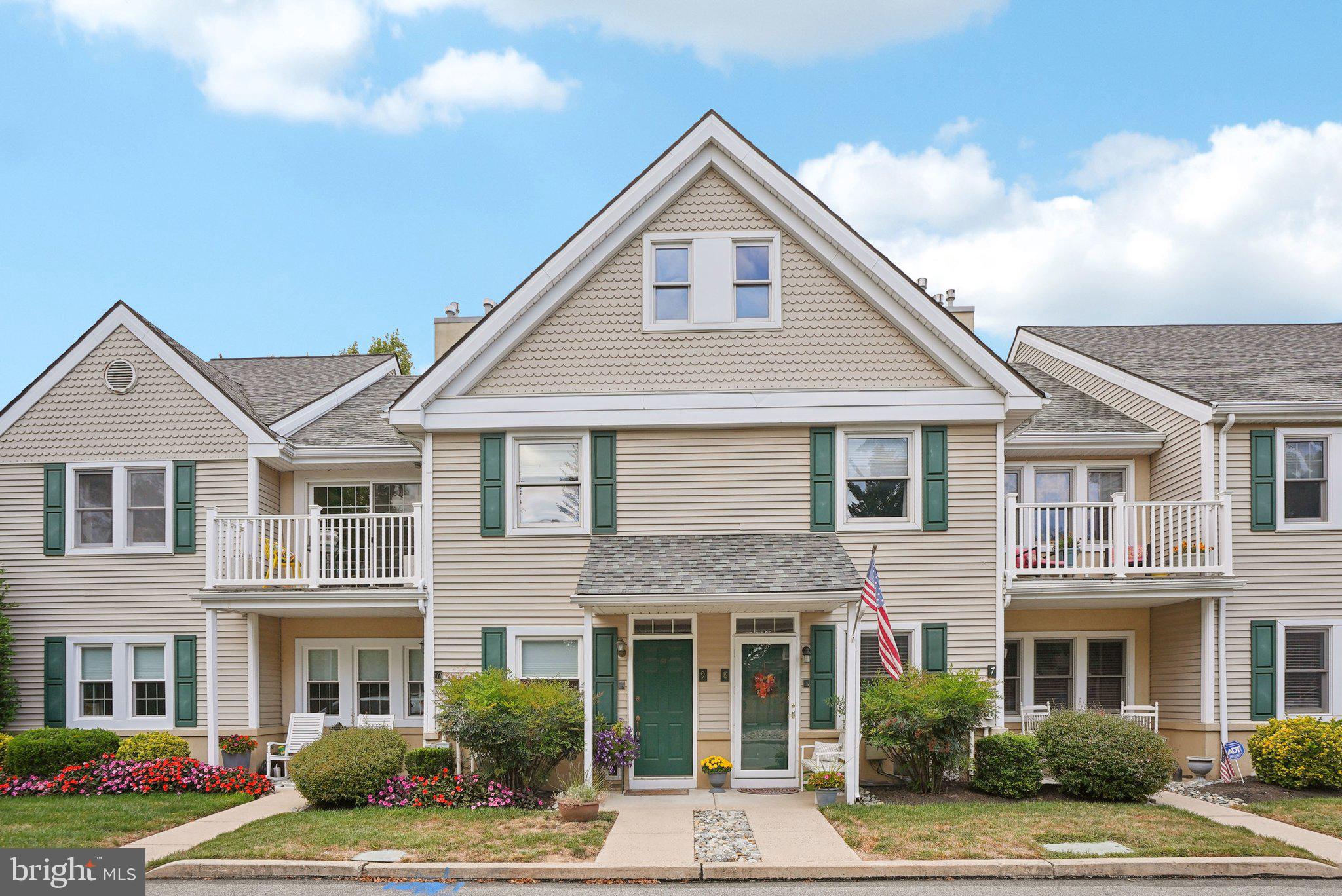 Discover the charm of this spacious 3 bed/2.5 bath bi-level townhouse in the desirable Chesney Downs community, just minutes from historic Flourtown. Enter the bright and spacious main level from a private ground-floor entry. Once upstairs, you will love the thoughtfully designed living space, with vaulted ceilings, an open-concept living and dining area, laundry, and two bedrooms—each with adjoining baths. The remodeled kitchen features a Viking gas cooktop, new convection oven, honed granite countertops + island seating which flows seamlessly into the spacious family room. Step outside to the porch, perfect for extending your living space outdoors.
Upstairs, an additional bedroom with a half bath, closet, and open balcony offers versatility for use as a home office, studio, or den. Multiple balconies—including one off the primary suite—provide wonderful spots for morning coffee or evening relaxation.
With assigned parking and easy access to the PA Turnpike, Rt 309, Fort Washington SEPTA, local shopping, dining, and recreation including the Flourtown Farmers Market, Morris Arboretum, and Fort Washington State Park, this home blends luxury, comfort, and convenience.