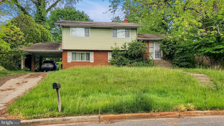 Spacious three-level split ideal for the expanding family. All three levels are finished except one room in the basement. The property is in an established neighborhood near Andrews and Bolling AFB's, DC, and all conveniences. Lots of recent improvements, carpeted, and ready for immediate occupancy—large rooms, deck, carport, and more. Sold-As-Is, and the buyer pays all closing costs. The seller is also considering seller financing, where the seller maintains their existing mortgage. The term will be (Purchase price of $355K, a Down Payment of $30,000, a monthly payment of $2400, and the rent in the area is $3000/month. It is a significant investment.