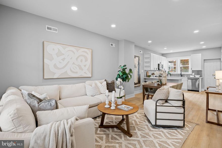 Welcome to 1030 S Frazier St, a thoughtfully updated property offering modern finishes, comfortable living, and great natural light throughout.
Step onto the newly tiled front porch, an inviting spot to enjoy the outdoors, before entering a bright living room with recessed lighting, new flooring, and wide front windows. The open layout flows into a dining area that easily accommodates a full-size table, creating a smooth setup for everyday living or entertaining.
The renovated kitchen features a peninsula with seating for three, generous upper and lower shaker-style cabinetry,  a 27-inch sink, and new stainless steel appliances including a gas range, microwave, and dishwasher. A main-level half bath adds everyday convenience.
Out back, the fenced yard has new lighting and offers a great setting for grilling or entertaining. 
Upstairs, new iron railings lead to three well-sized bedrooms with brand new LVP flooring. The primary bedroom includes three large windows, a spacious closet, and a private ensuite bath. A newly completed full hall bath serves the remaining bedrooms.
The fully finished basement extends your living space with room for a den, home gym, office, or play area, and includes a half bath along with a brand-new HVAC system.
Located near parks, shopping, public transit, and local dining, this home combines modern upgrades with everyday convenience. Schedule your tour today!