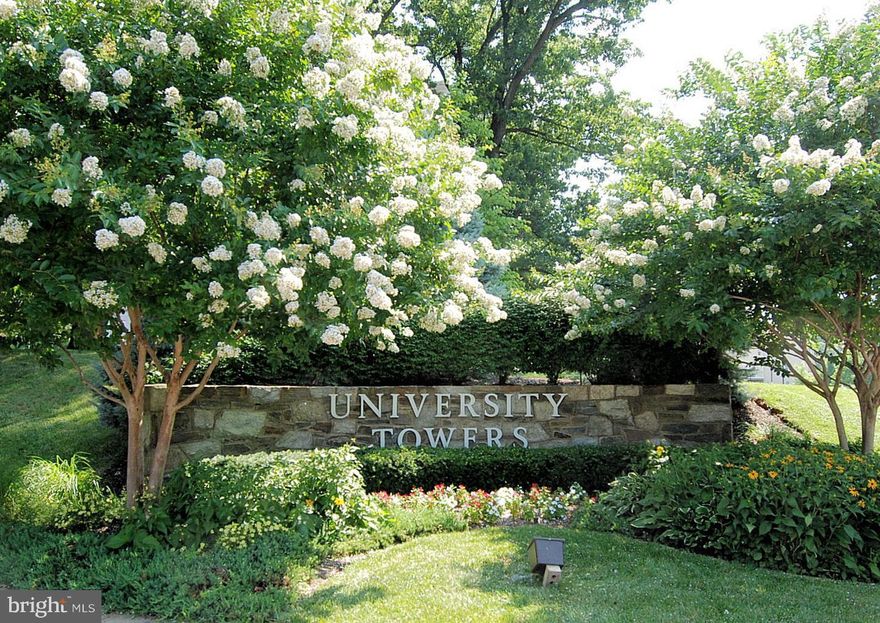 Spacious 1 bedroom/1 bath unit along with separate dining room on 14th floor with a great view from the large balcony waits for you at the popular University Towers located in a beautiful wooded and landscaping community.  Condo conveys with one (1) parking space located in the attached underground garage.  Lots of amenities, which include concierge service, outdoor swimming pool, tennis courts, laundry room, trash room on each floor, storage room, and two party rooms. ALL utilities included in condo fee, except cable/telephone. Conveniently located next to  Kemp Mill Shopping Center; Newly rebuilt Kemp Mill Community Park, Sligo Creek Park, New Wheaton Library, Houses of Worship, Wheaton Mall and metro rail; restaurants, Ride-on and metro bus services, and quick access to 495.