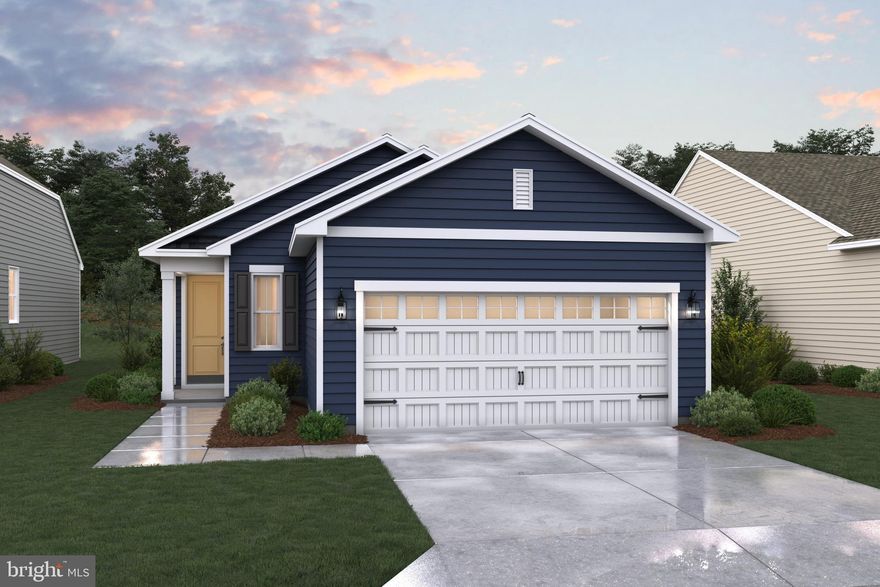 Welcome to the Pacifica II, a thoughtfully designed 1,385 sq. ft. home offering 2 bedrooms, 2 bathrooms, and a 2-car garage. The lovely kitchen flows seamlessly into the airy dining area and spacious great room, with access to the covered patio—perfect for indoor-outdoor living. A secluded primary suite features a beautiful private bath and walk-in closet, providing a true retreat. At the front of the home, a dedicated home office offers the ideal space for focused work or hobbies. A convenient hallway connects the kitchen to a pantry and closet, along with the hall bath, laundry room, and secondary bedroom. With its smart layout and inviting spaces, the Pacifica II is designed for both comfort and style.  

This is the starting home listing for the community , this home is to be built.  Photos are renderings for illustrative purposes only and may include some upgrades showing.