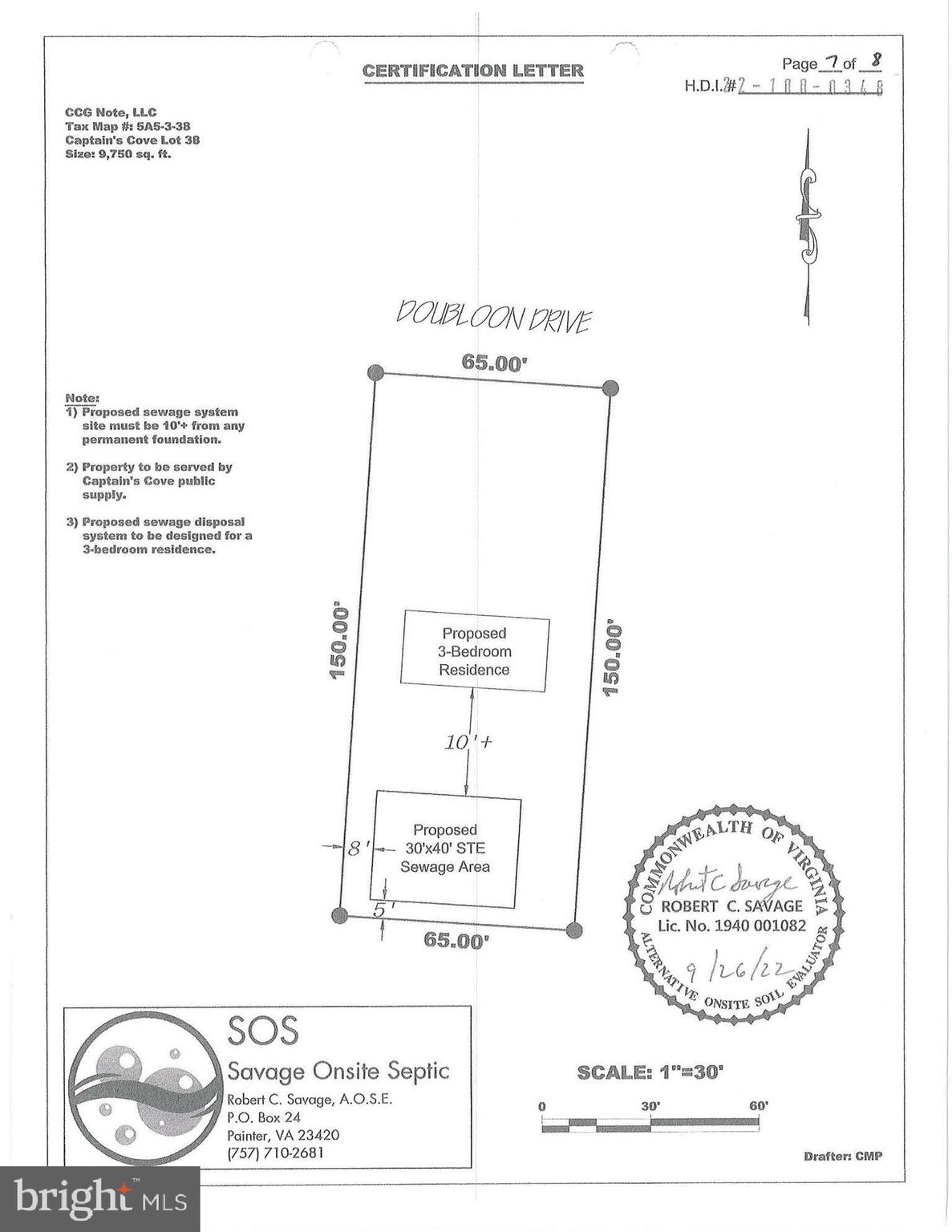 CAPTAIN'S COVE - Land