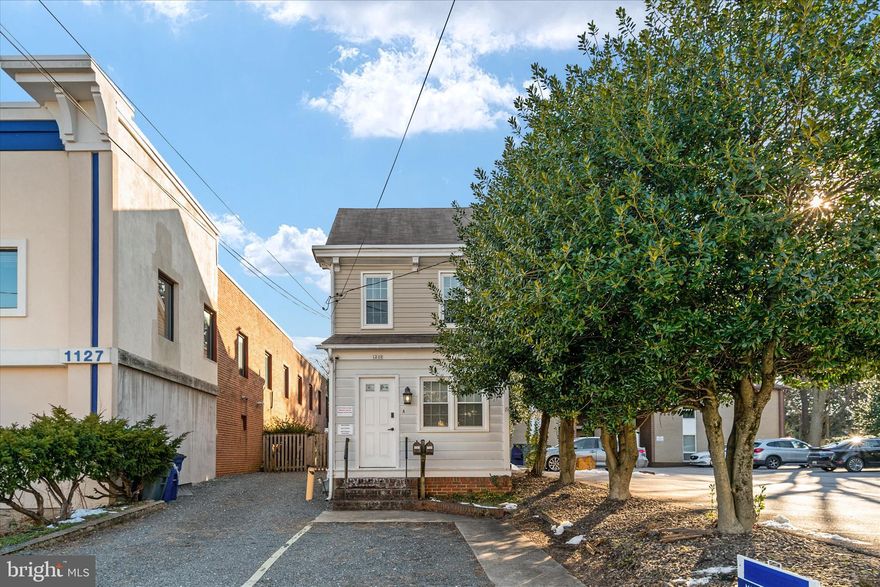 EXCELLENT investment here! Two story 1930's era home has mixed use zoning (see city of Annapolis zoning re potential uses). There is ample off street parking for 3 cars, and  deep back yard. Currently used as residential legal two unit close to downtown Annapolis. Main level unit A has one bedroom, living room, kitchen, full bath, full size washer/dryer. Upper level unit B has separate entrance (side of house), two bedrooms, one bath, eat in kitchen, living area, loft room that is finished and is bedroom #2, full size washer/dryer in this unit as well. 1680 finished square feet  ( as per past appraisal - 924main level, 756 upstairs unit). Gas heat and cooking; central air conditioning.. Nice surprise is the 207' deep lot features a private yard. Detached shed in rear offers extra storage. Furnishings negotiable.