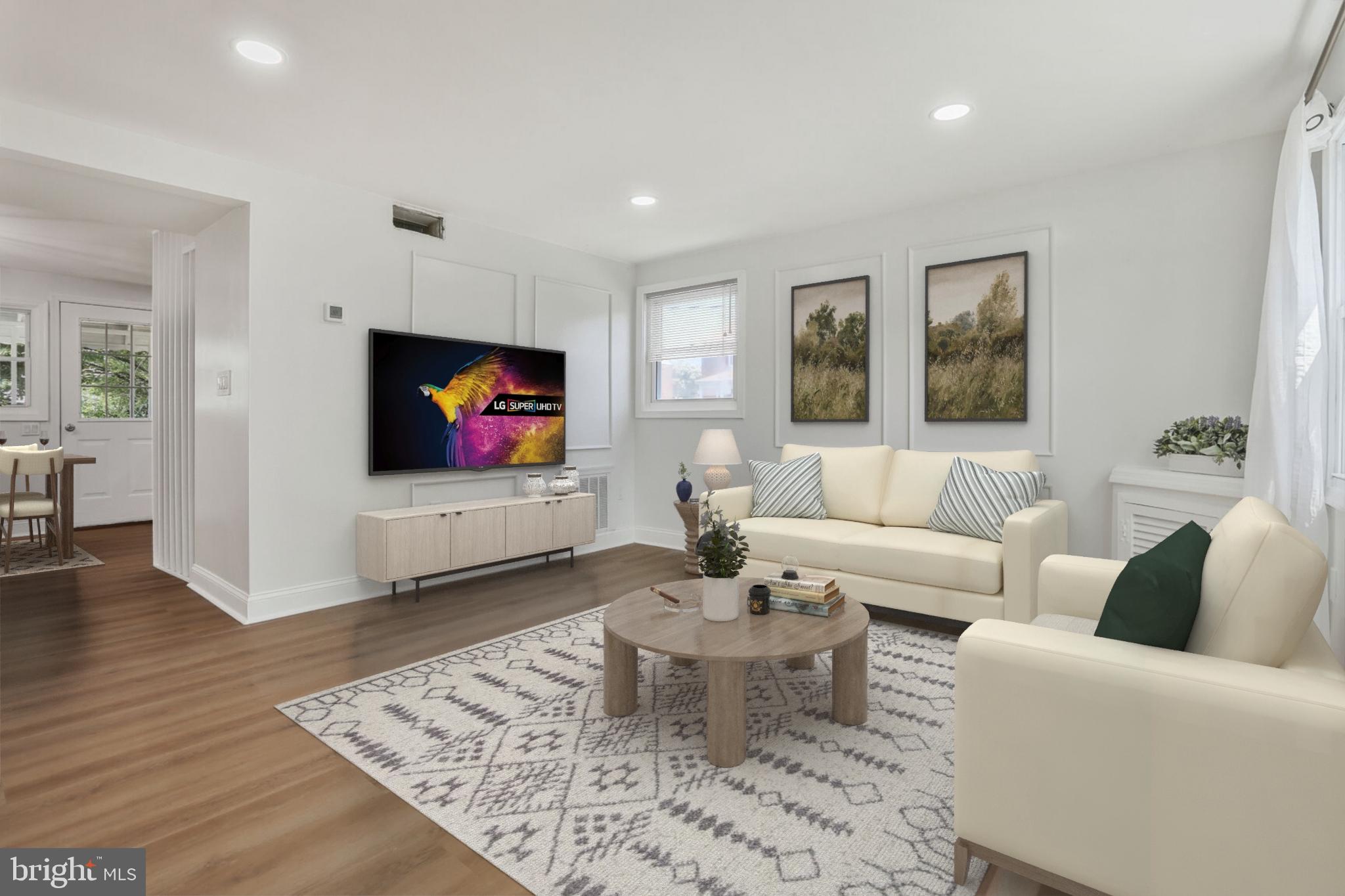 Priced to sell!
Beautifully renovated corner lot, end-unit rowhouse located in the sought-after Dundalk area, is waiting for its new owner. The brand-new kitchen boasts modern upgrades, including granite countertops, stainless steel appliances, a built-in microwave, and a stainless steel sink, among other features. Brand new luxury flooring throughout the entire home.
The backyard offers plenty of space for a parking area and for outdoor entertainment. There is a nice, large patio on the back where you can enjoy family dinners or your morning coffee!
It is conveniently located near shops, dining, and commuter routes. Don’t miss the opportunity to make this beautiful property your home!