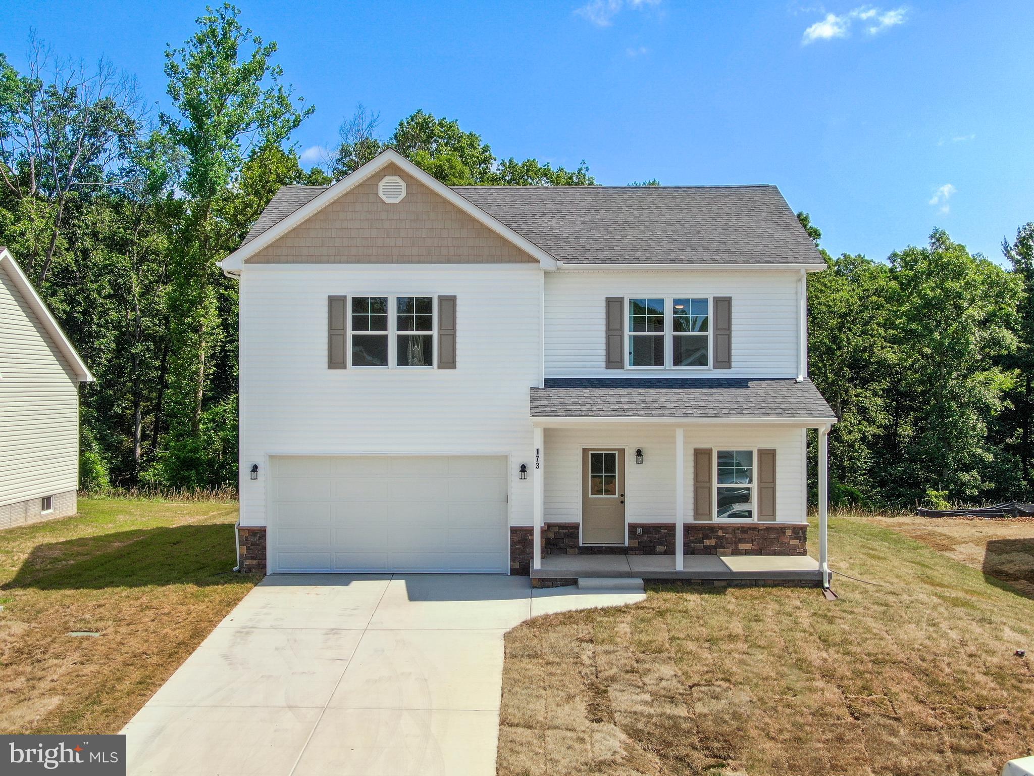 This completed home is ready to move in. Act now and the Seller will give a $5,000 closing cost credit if the Buyer closes on or before August 29, 2025. Warfield Homes Inc. has been building custom homes in the Northern Shenandoah Valley for over 30 years. You'll love the openness of the floor plan, the 9' ceilings & the luxury vinyl plank flooring. The kitchen is beautifully finished with soft close white cabinets, stainless steel appliances & sparkling white quartz countertops. There is a convenient office space on the main level. The spacious owners suite features a stunning tile shower, dual sinks & a walk-in closet. The laundry room is located on the bedroom level. Enjoy morning coffee on the covered front porch. A $2,000 closing cost credit is available with the use of the builder's preferred lender.
