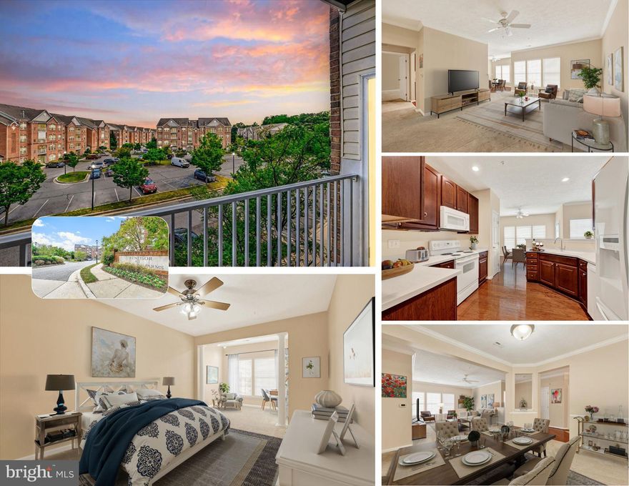 Imagine waking up in a light-filled home with the gentle sound of birds outside your window and scenic walking trails just steps from your front door. At 4501-K Dunton Terrace, you’re not just buying a condo—you’re joining a friendly, well-established community where convenience, comfort, and connection come together.

Perched on the 3rd floor of The Windsor at Perry Hall Farms, this 1,658-square-foot condo proves you don’t have to sacrifice space for ease of living. With an open-concept design, abundant natural light, and plenty of storage, it’s bright, airy, and surprisingly roomy—you won’t feel like you’re “downsizing” here.

Step inside and a gracious foyer with coat closet and extra storage welcomes you. Freshly painted in 2025, the home blends neutral tones with sun-soaked rooms to create a warm, inviting feel. The kitchen features 42″ cherry cabinets, Corian countertops, hardwood floors, and a pantry, with a sunny breakfast room overlooking Brockwell Court—perfect for that first cup of coffee. From there, step out to your private balcony or take a seat on one of the community benches to enjoy the outdoors.

The spacious primary suite is more than just a bedroom—it’s a retreat. A full sitting room offers space for reading, streaming your favorite shows, or setting up a home office. A walk-in closet keeps everything organized, and the ensuite bath features dual sinks, a linen closet, and a walk-in shower with bench. The second bedroom and full bath—set on the opposite side of the condo for privacy—are ideal for guests, hobbies, or a dedicated workspace.

One of this home’s standout features? Storage. In addition to generous closets throughout, a walk-in storage room provides enough space for a second fridge, a craft nook, or all those seasonal decorations. The laundry room includes full-sized appliances, making day-to-day living effortless.

Living at The Windsor means enjoying a true “lock-and-leave” lifestyle. All-brick elevator buildings, secure fob entry, and meticulously maintained grounds offer both peace of mind and low-maintenance living. Community walking trails, beautifully landscaped common areas, and an active neighborhood network make it easy to feel connected.

And when you’re ready to venture out, you’re minutes from Honeygo Regional Park, the Perry Hall Library, shops, restaurants, and conveniences like Target and the weekend farmers market. Whether it’s dinner at Lib’s Grill, a quick grocery run, or a morning walk with a neighbor, everything you need is close by.

4501-K Dunton Terrace isn’t just a place to live—it’s a spacious, light-filled, easy-care home in a community you’ll be proud to call your own.  Come experience it for yourself. Parking Space #326  (to be verified with the building captain).  Plenty of parking for your guests (park on Dunton Terrace or enter through the rear when you park on Brockwell).  Easying Living at the Windsor!