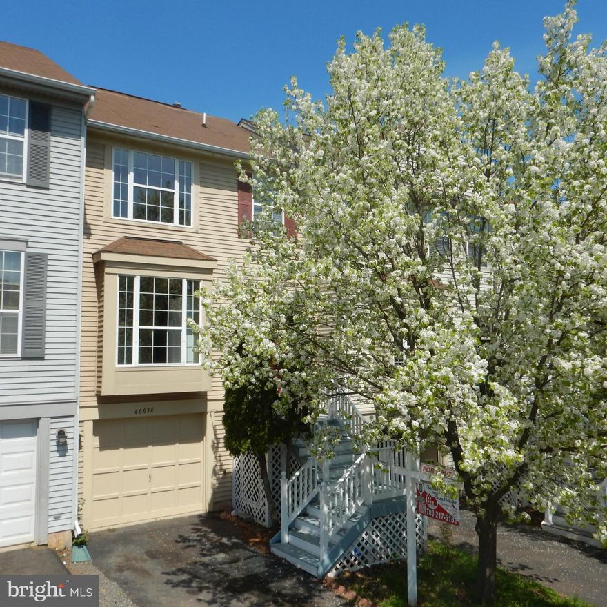 Ready for you now! Move in to this 3 bedroom, 2/5 bath, 3 level TH with hardwood floors in the large living room with lots of light now. Corian kitchen with gas stove & ceramic floors. Ceramic baths,Private garage and driveway. Privacy fenced backyard with level walk out. Don't miss it.